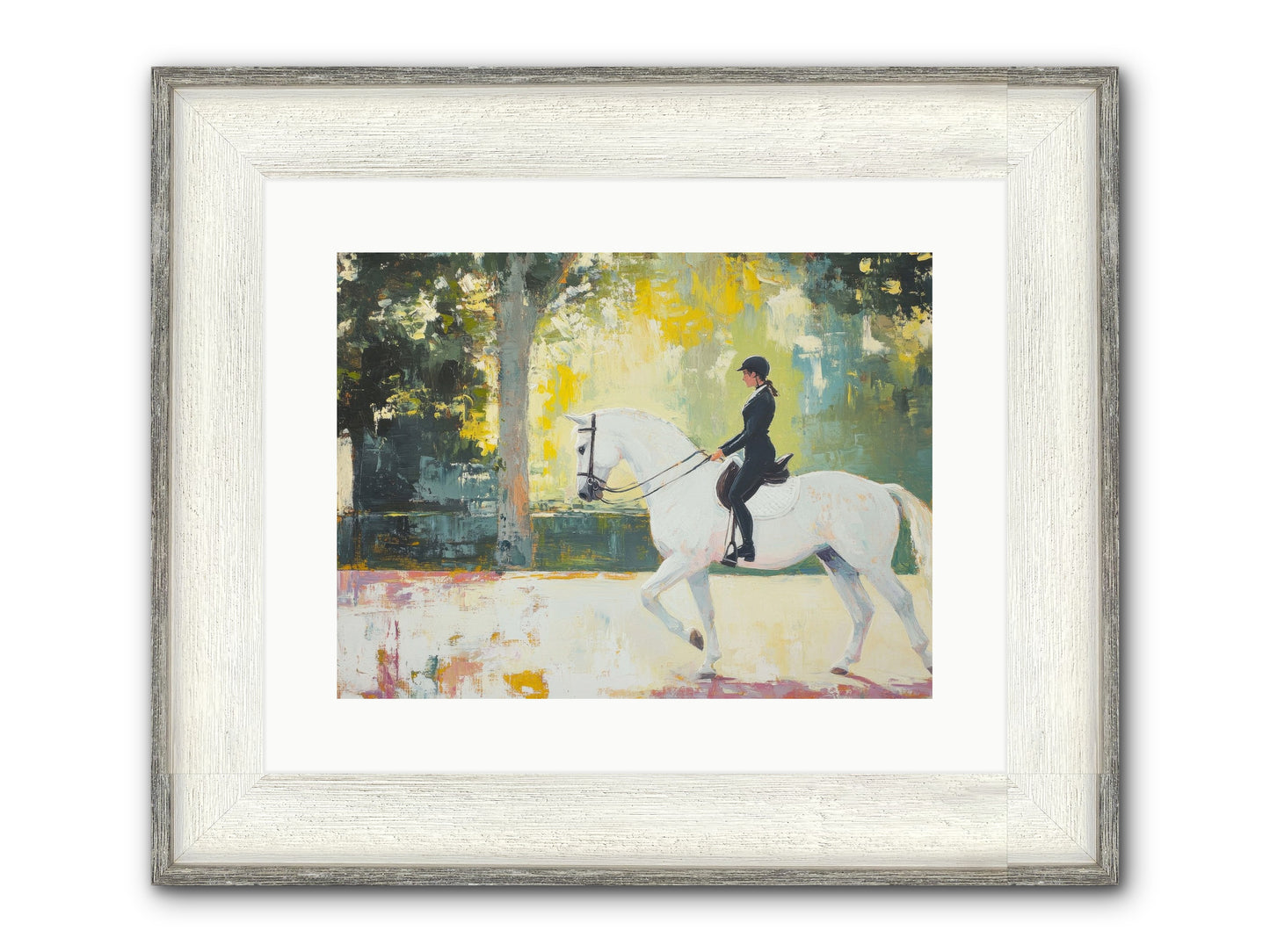 Refined Balance Framed Print - Driftwood White 16x12