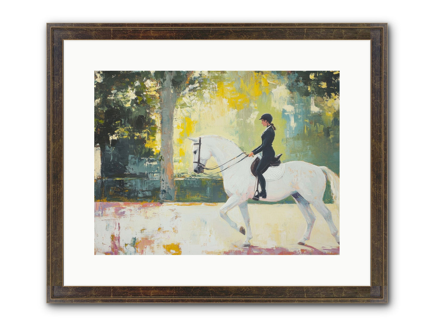 Refined Balance Framed Print - Slimwoods Black/Gold 16x12