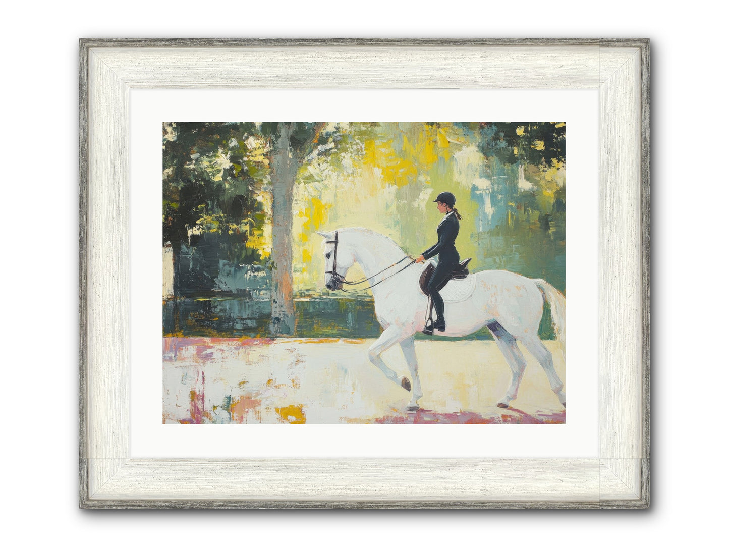 Refined Balance Framed Print - Driftwood White 24x18