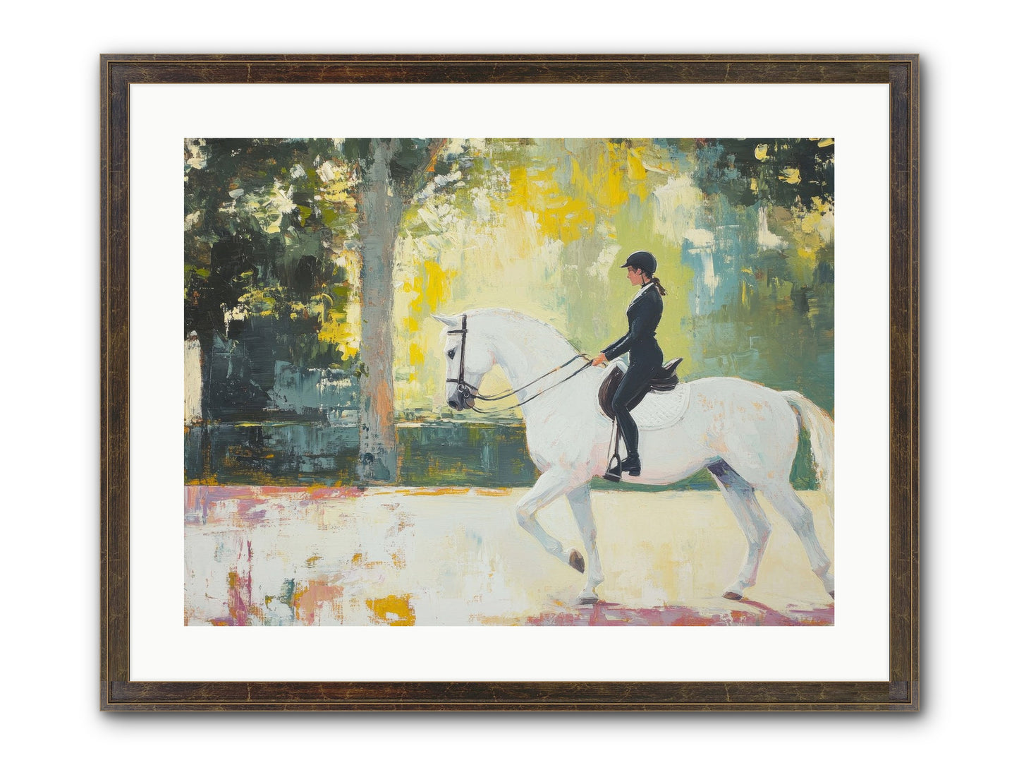 Refined Balance Framed Print - Slimwoods Black/Gold 24x18