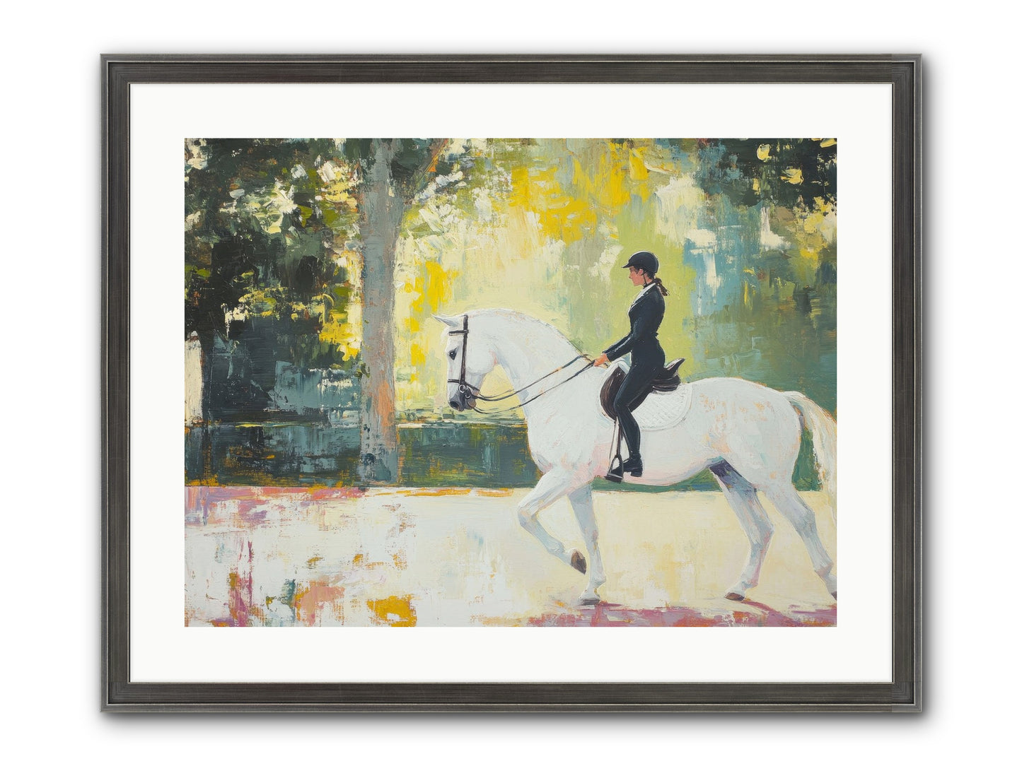 Refined Balance Framed Print - Slimwoods Black/Silver 24x18
