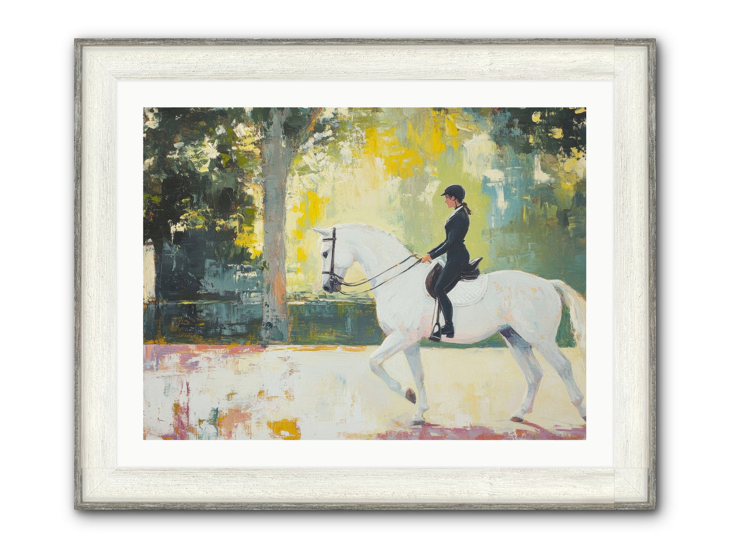 Refined Balance Framed Print - Driftwood White 32x24