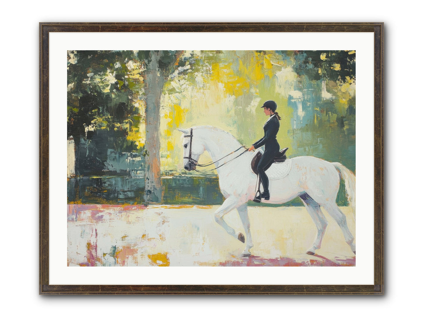 Refined Balance Framed Print - Slimwoods Black/Gold 32x24
