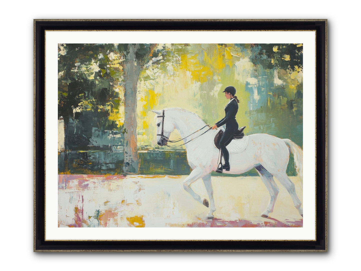 Refined Balance Framed Print - Black & Gold 40x30