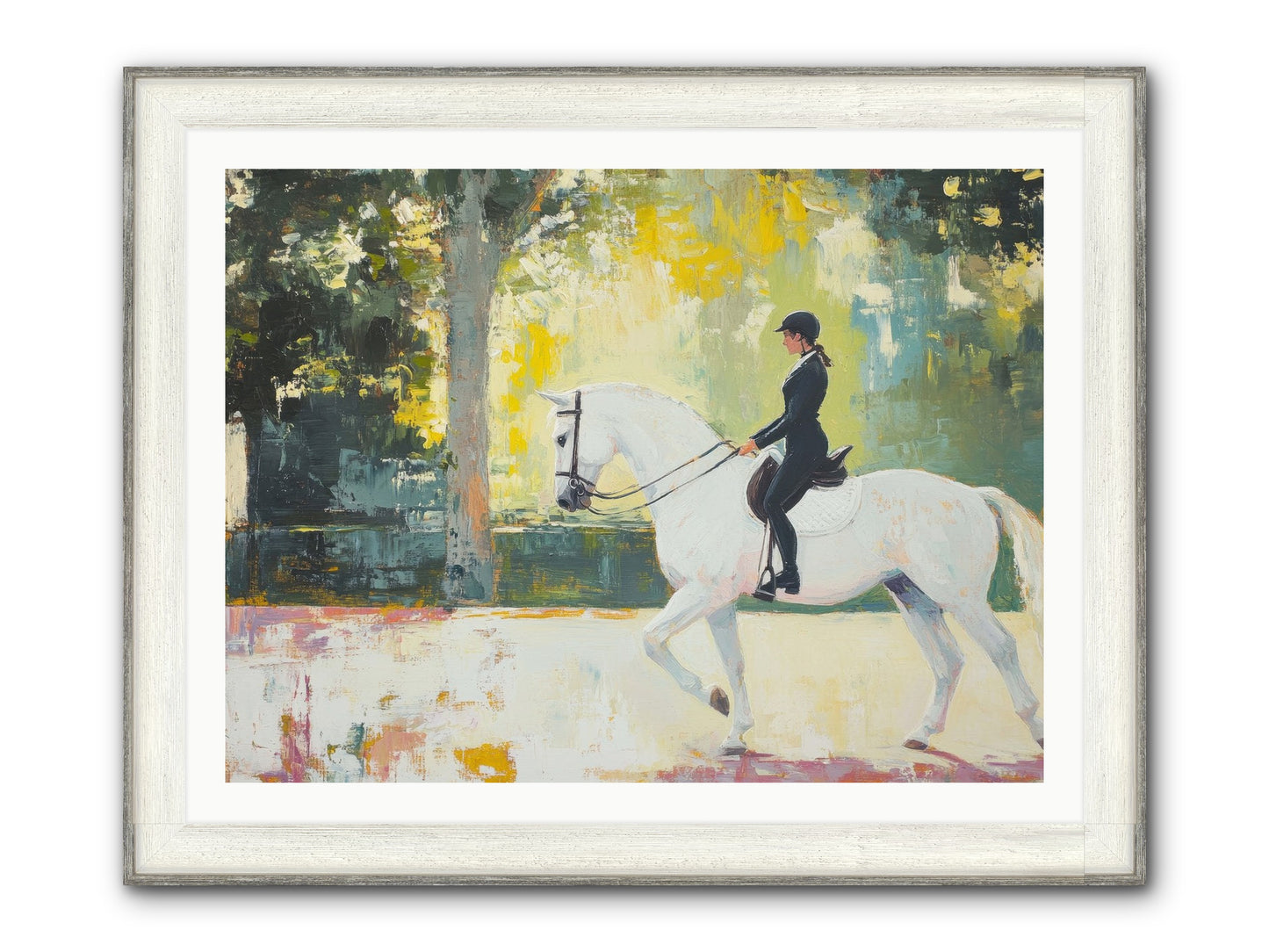 Refined Balance Framed Print - Driftwood White 40x30