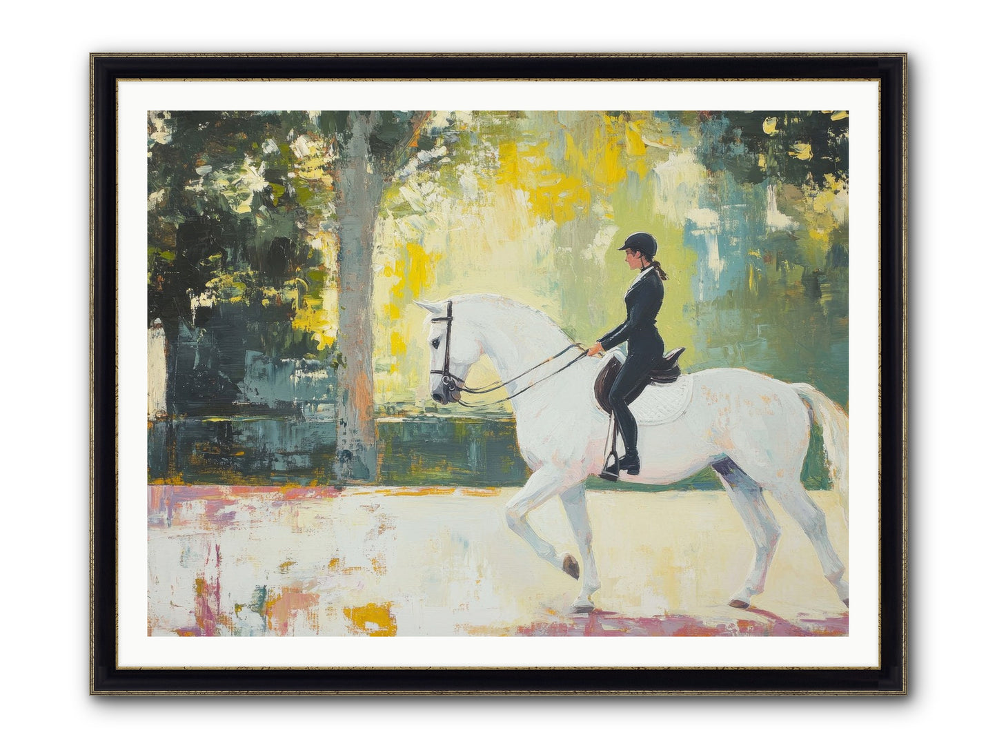 Refined Balance Framed Print - Black & Gold 48x36