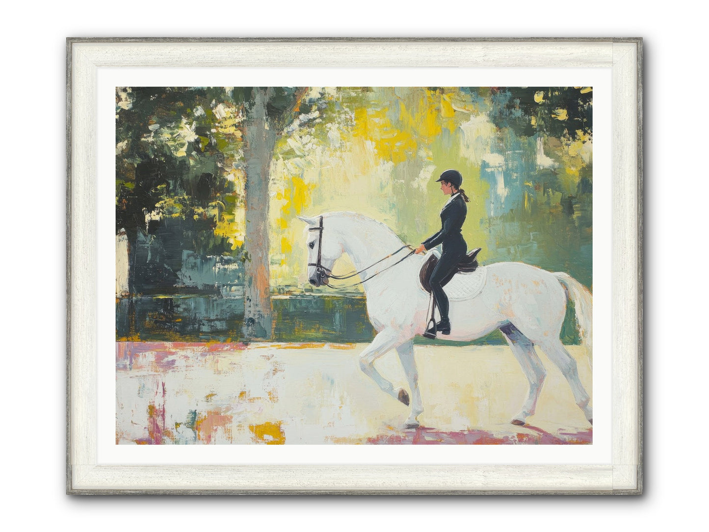 Refined Balance Framed Print - Driftwood White 48x36