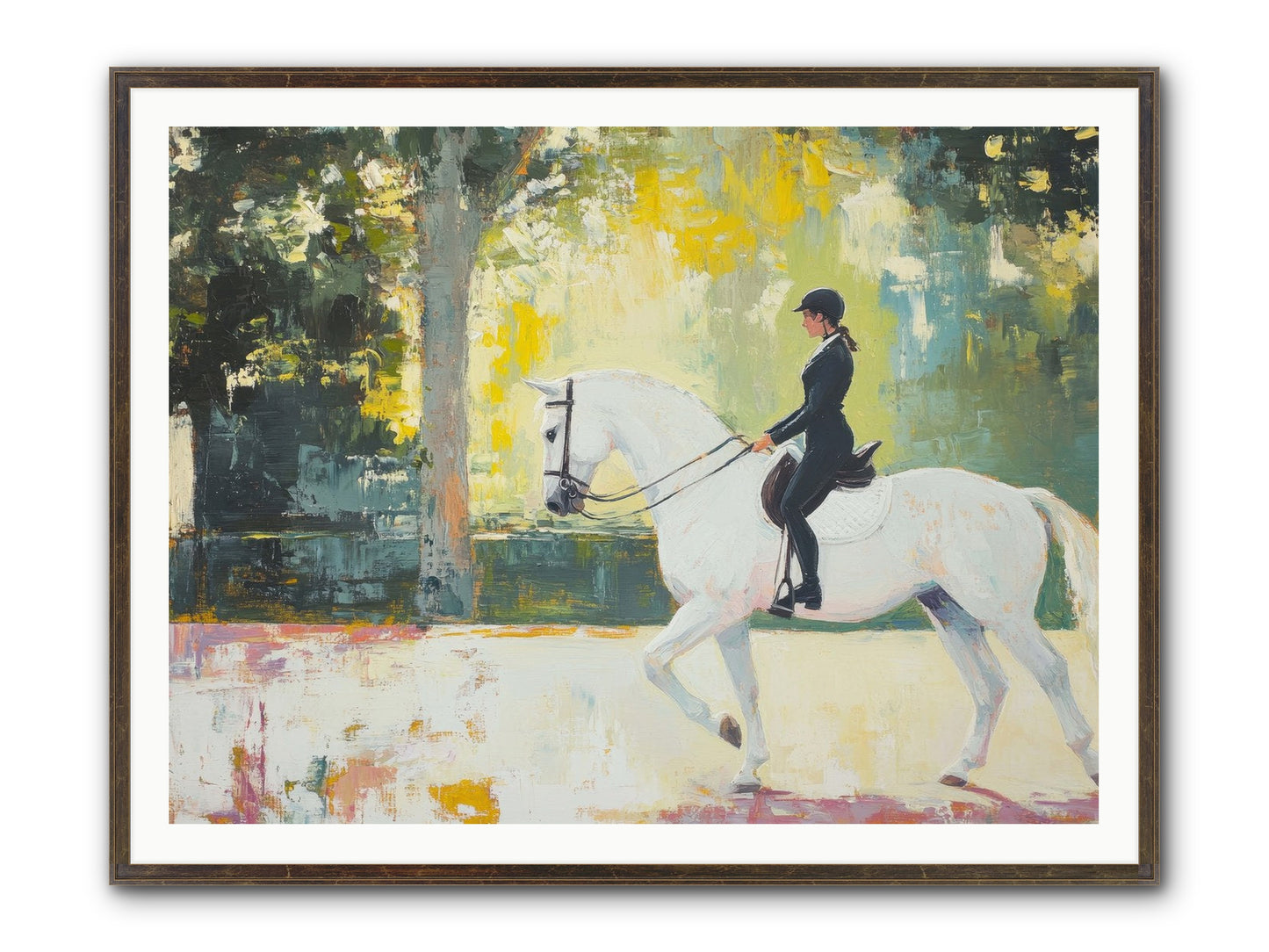 Refined Balance Framed Print - Slimwoods Black/Gold 48x36