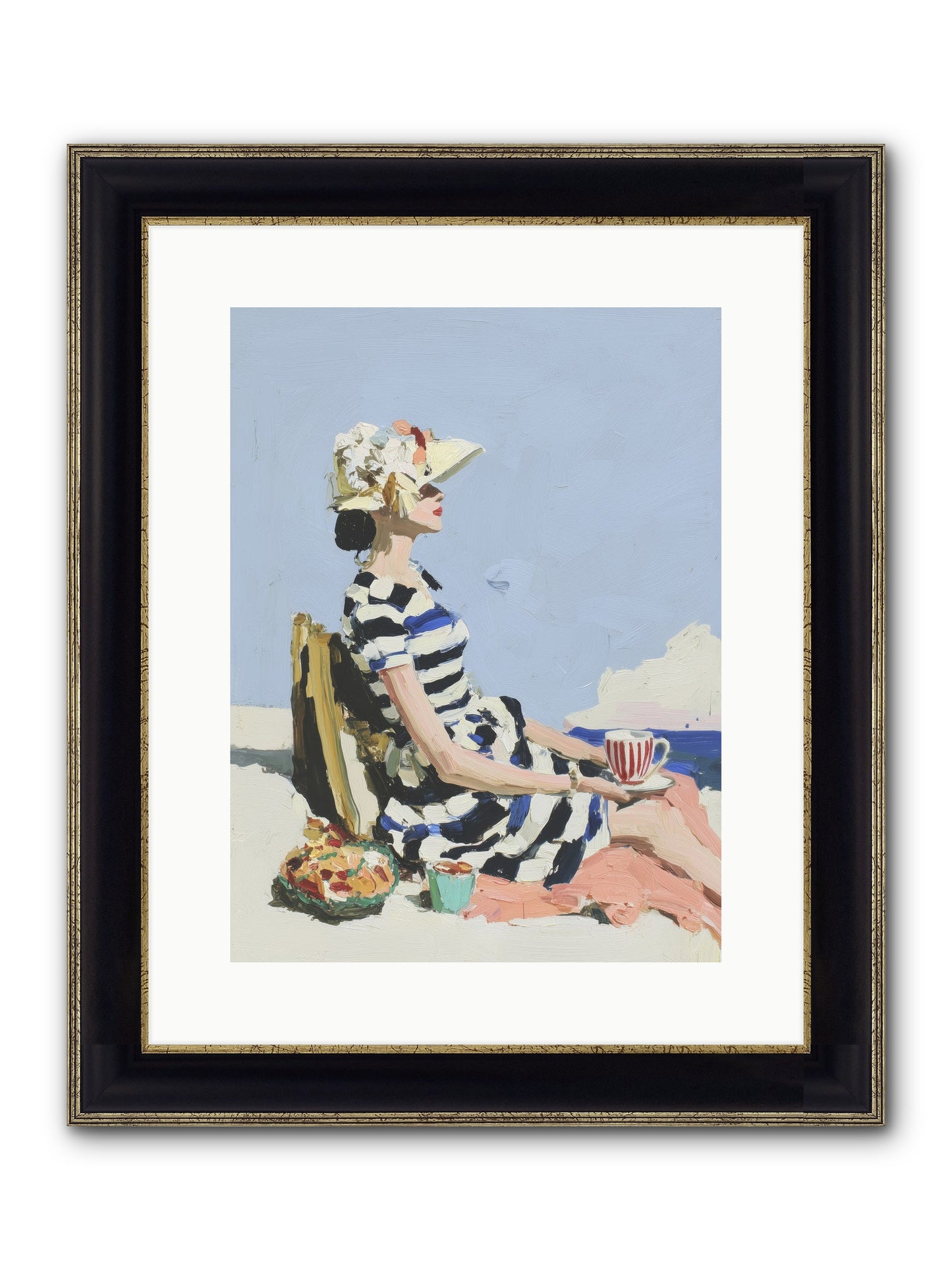 Refined Escape Framed Print - Black & Gold 12x16