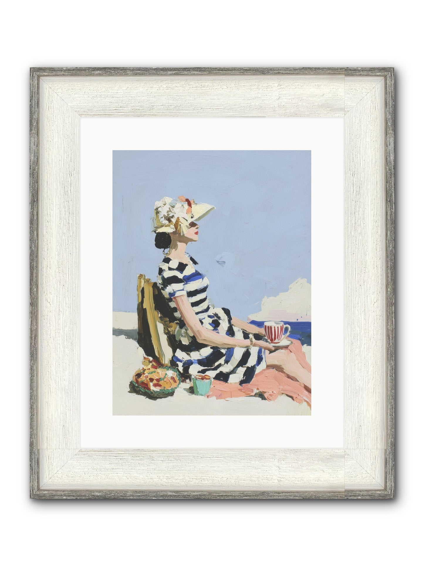 Refined Escape Framed Print - Driftwood White 12x16