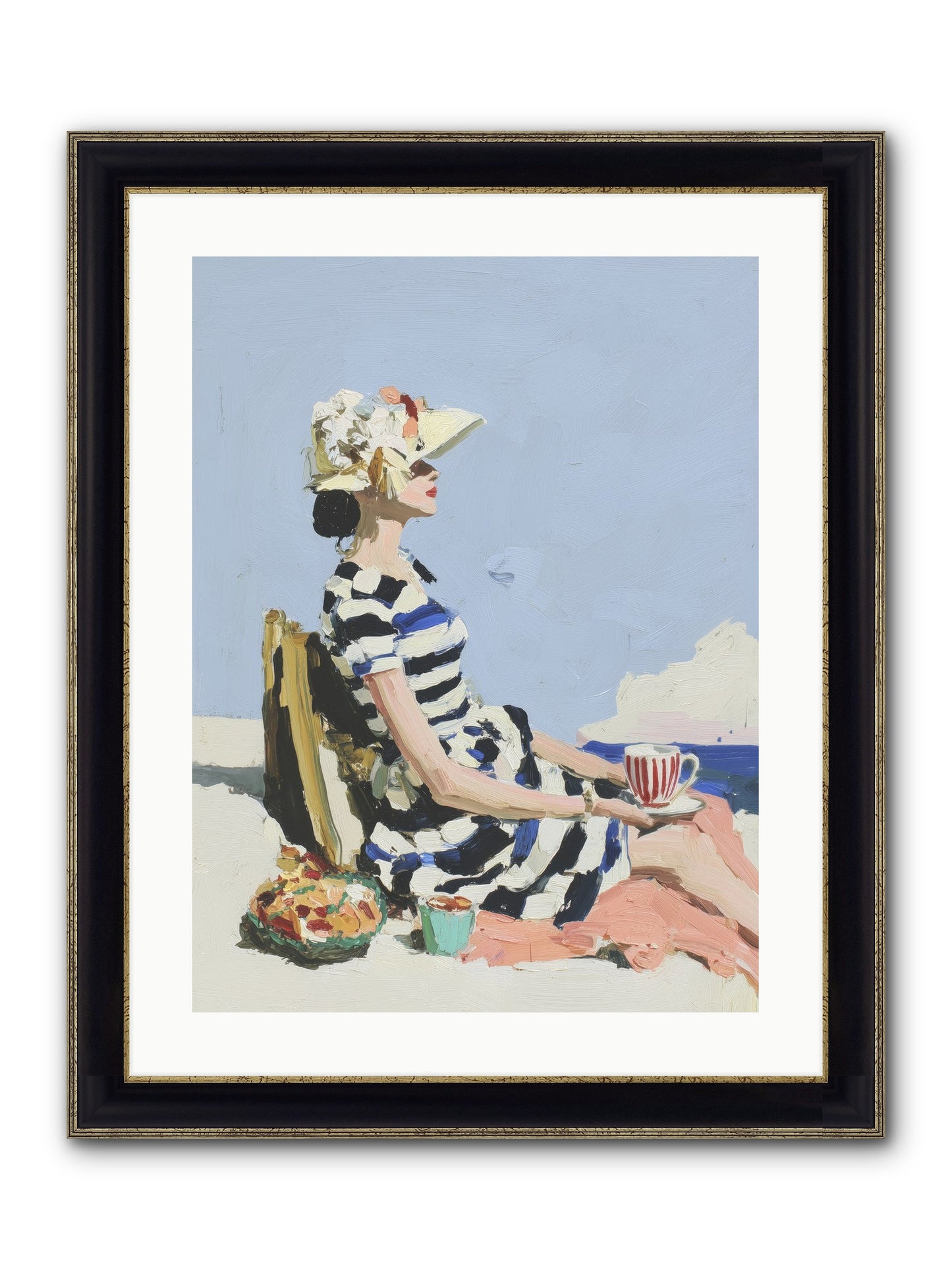 Refined Escape Framed Print - Black & Gold 18x24