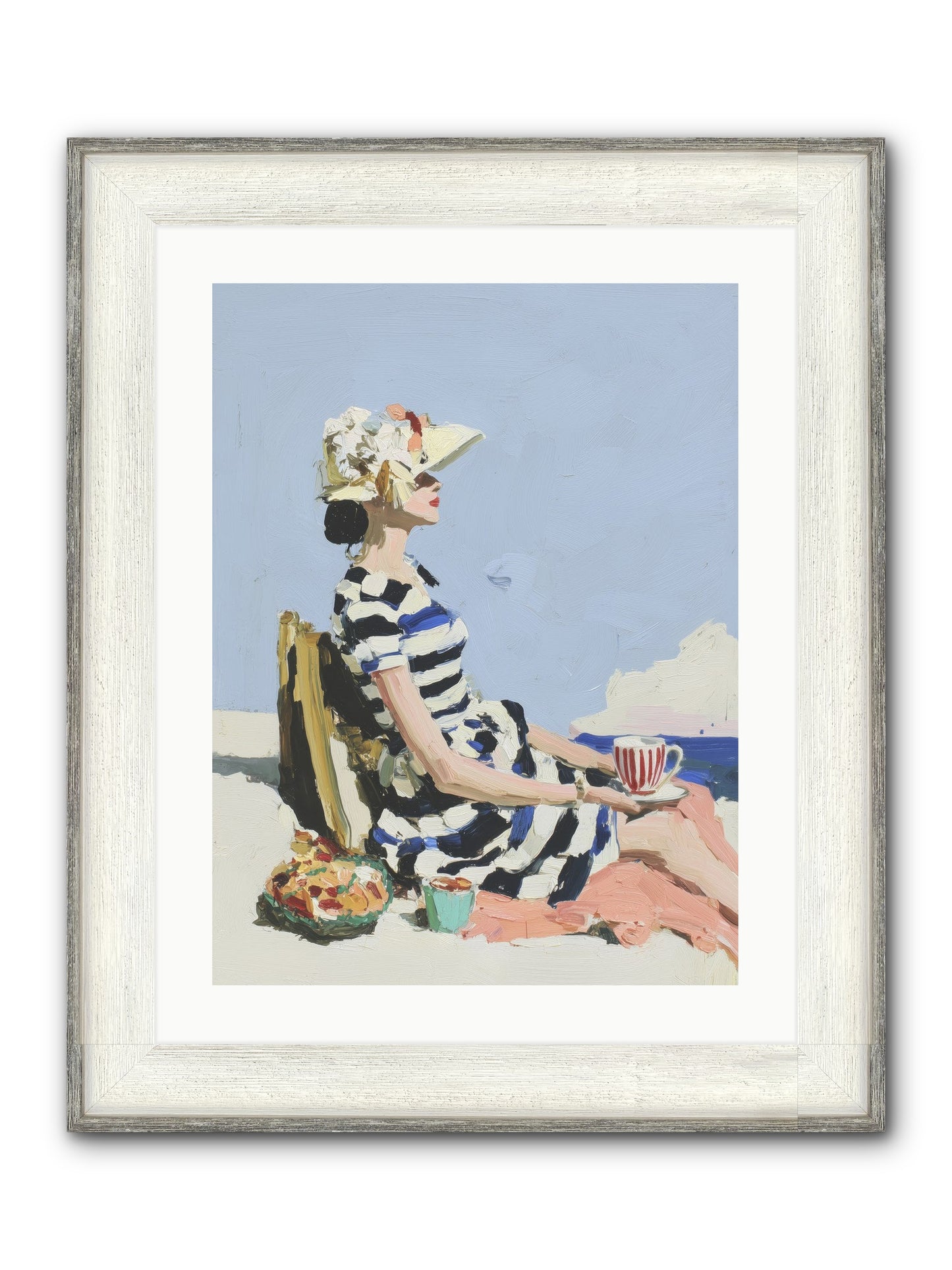 Refined Escape Framed Print - Driftwood White 18x24