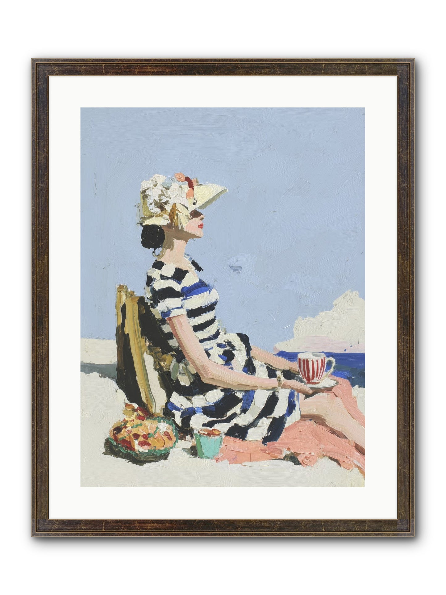 Refined Escape Framed Print - Slimwoods Black/Gold 18x24