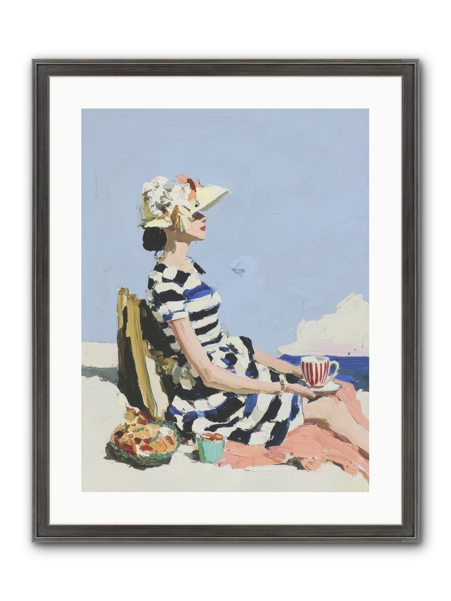 Refined Escape Framed Print - Slimwoods Black/Silver 18x24