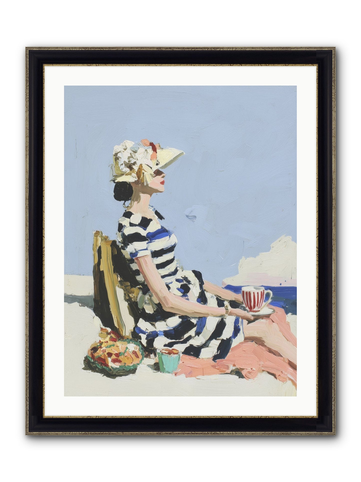 Refined Escape Framed Print - Black & Gold 24x32