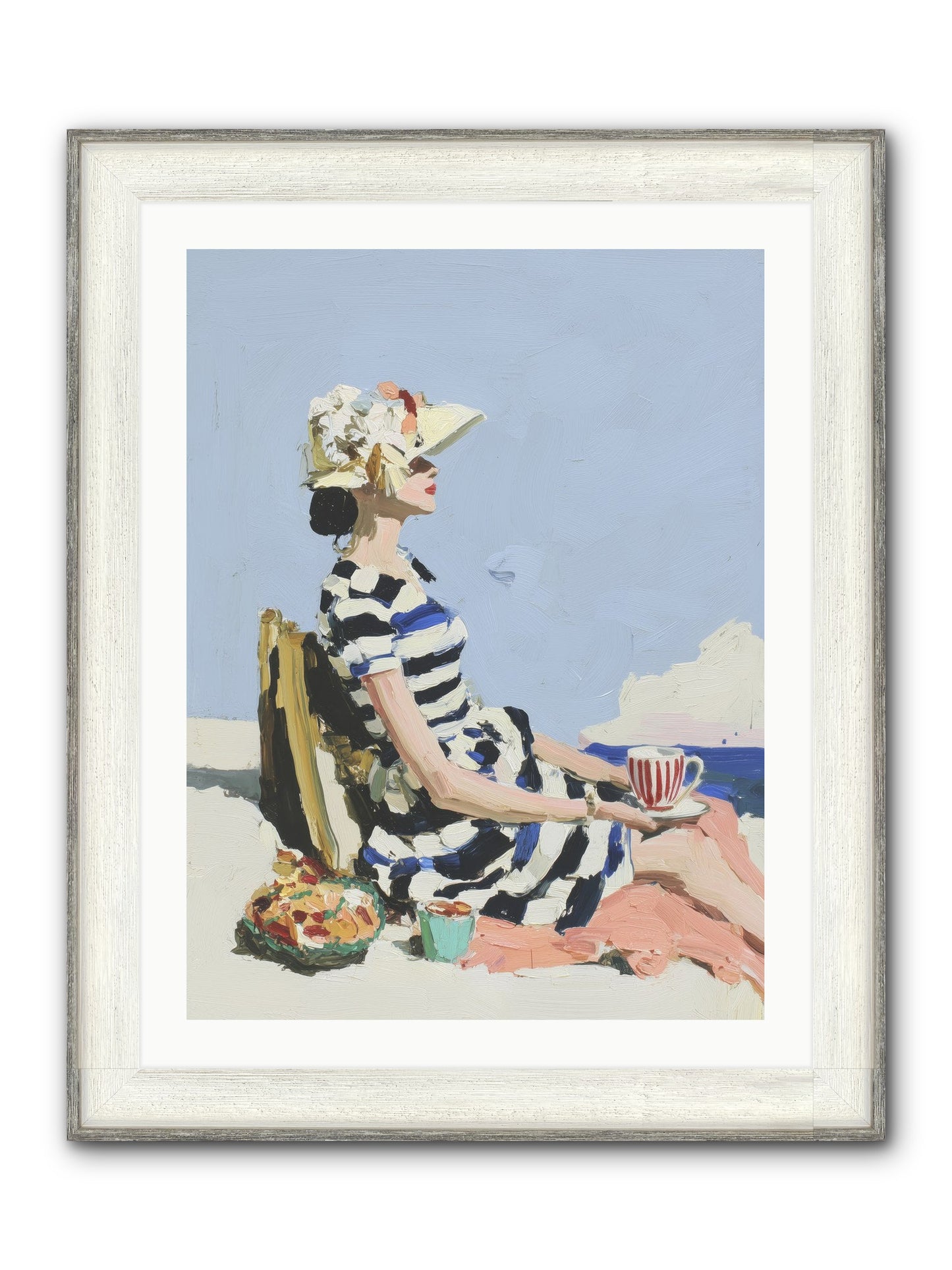 Refined Escape Framed Print - Driftwood White 24x32