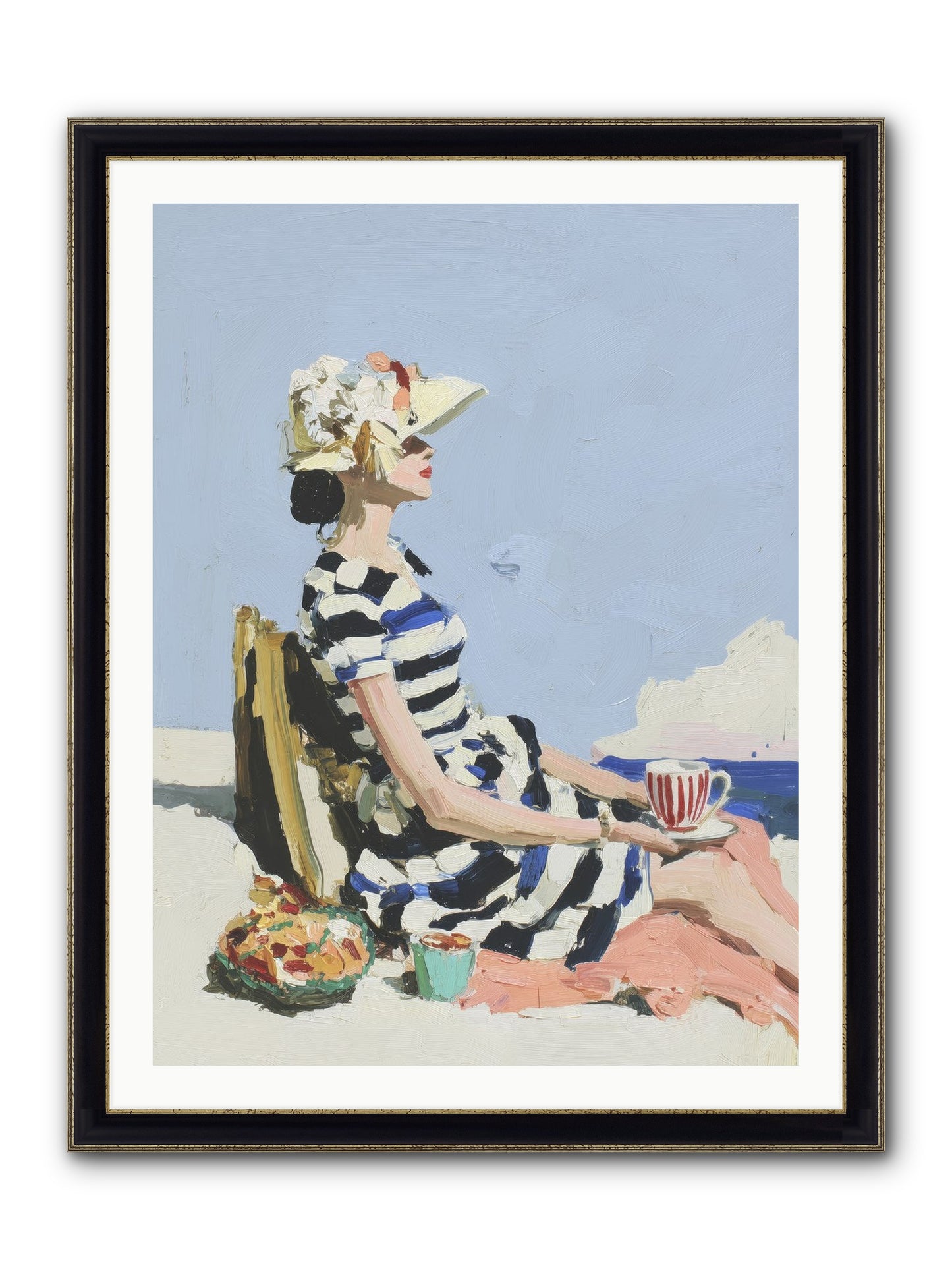 Refined Escape Framed Print - Black & Gold 30x40