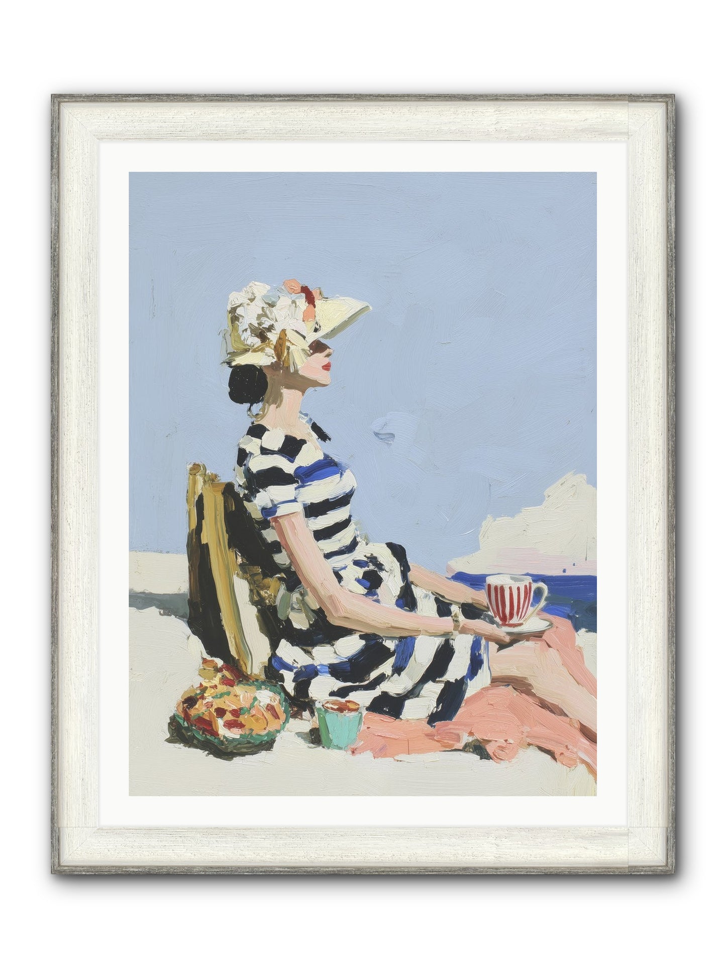Refined Escape Framed Print - Driftwood White 30x40
