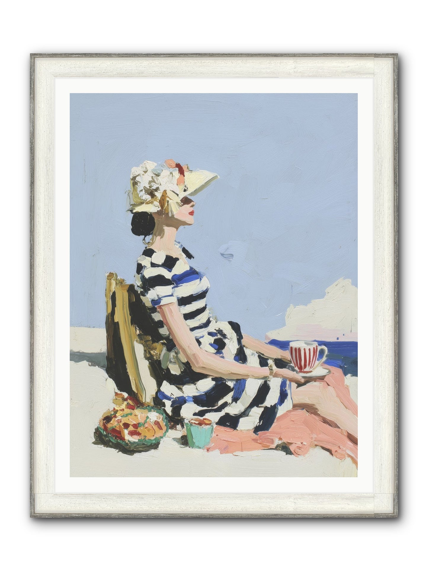 Refined Escape Framed Print - Driftwood White 36x48