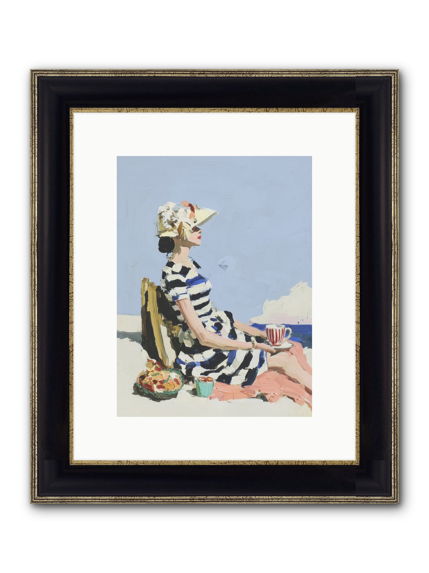 Refined Escape Framed Print - Black & Gold 9x12