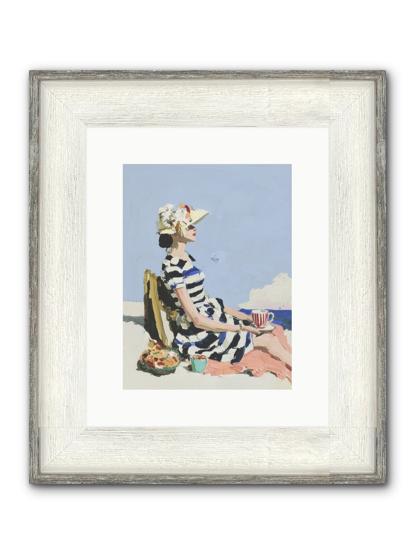 Refined Escape Framed Print - Driftwood White 9x12