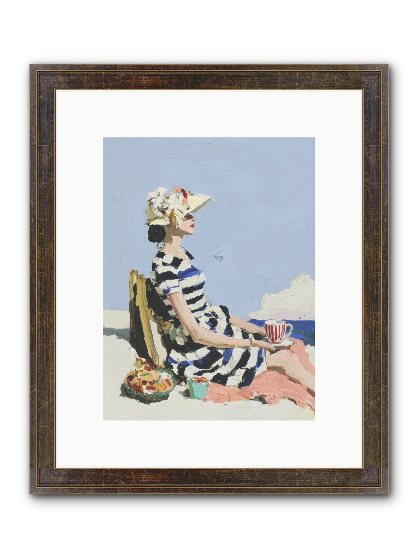 Refined Escape Framed Print - Slimwoods Black/Gold 9x12