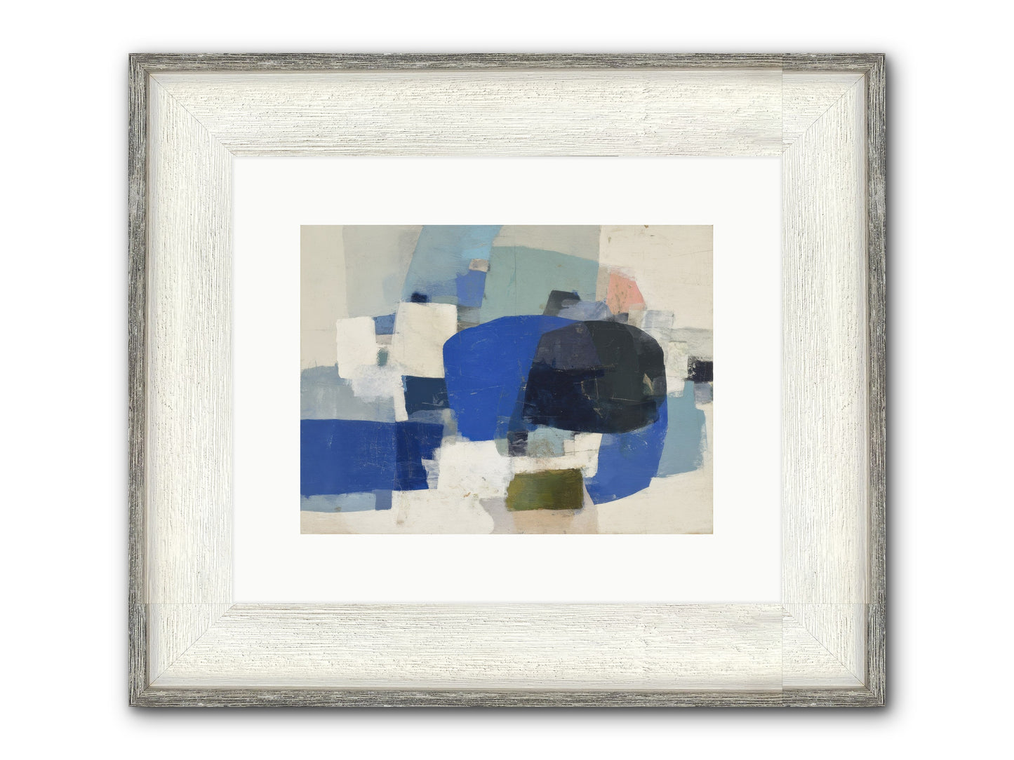 Reflected Framed Print - Driftwood White 12x9