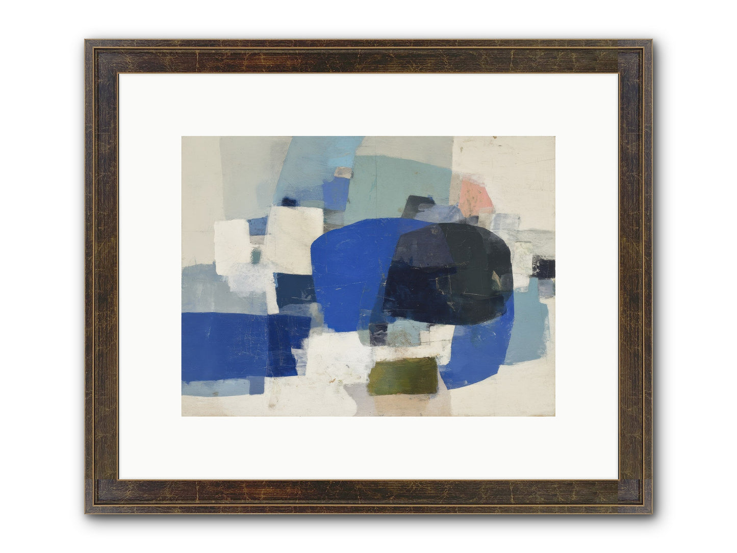 Reflected Framed Print - Slimwoods Black/Gold 12x9