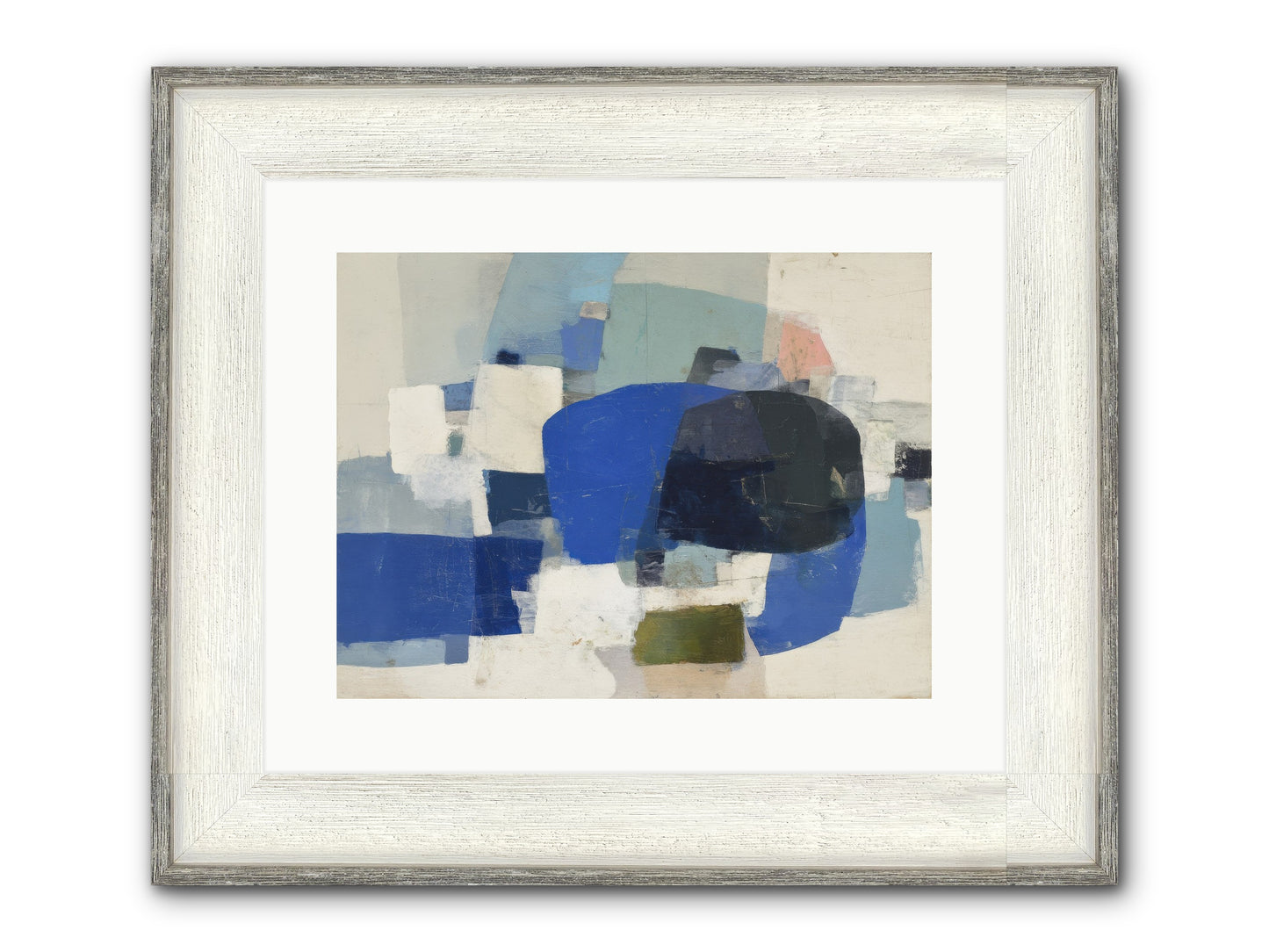 Reflected Framed Print - Driftwood White 16x12