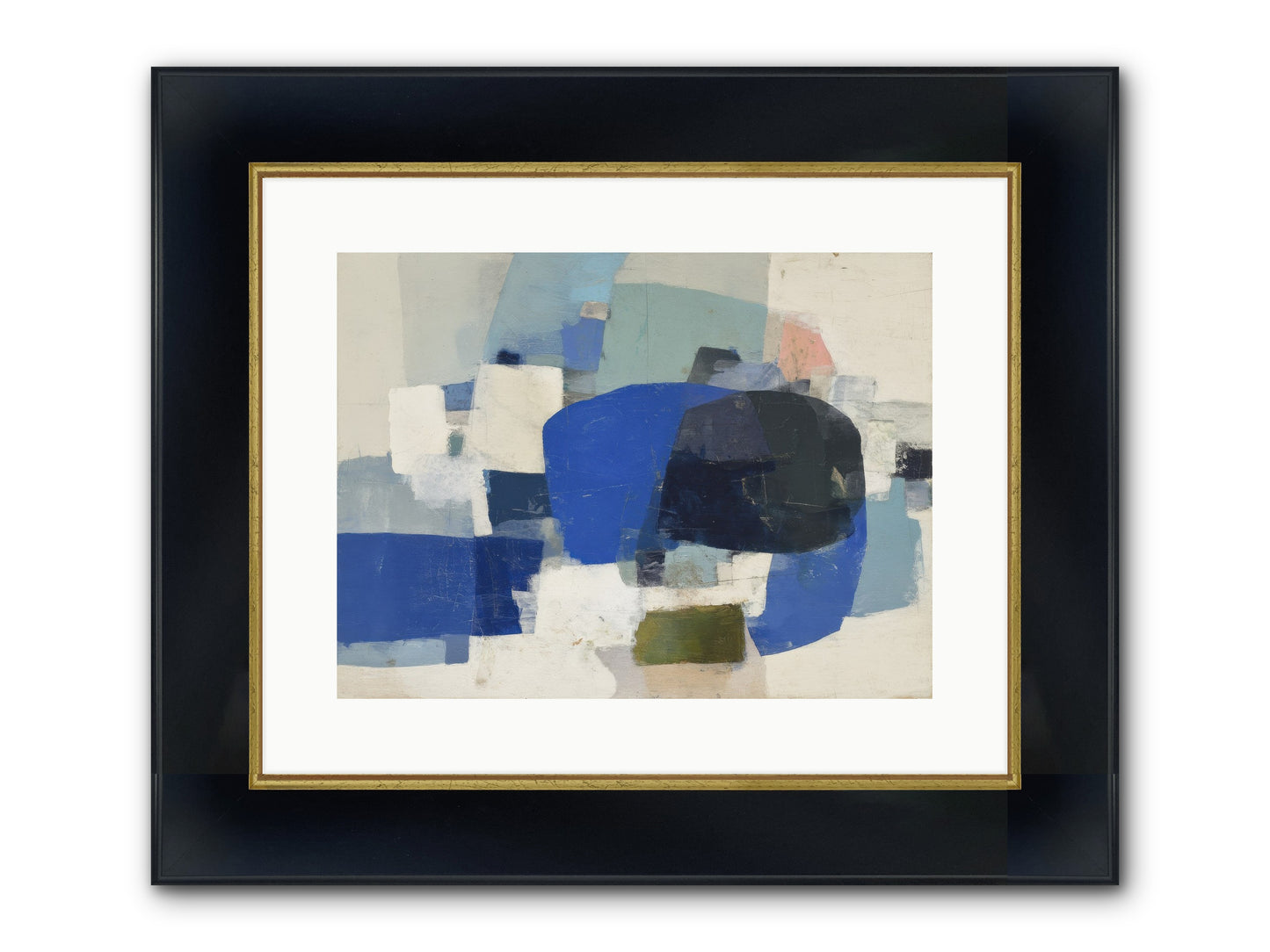 Reflected Framed Print - Wide Black w/Gold 16x12