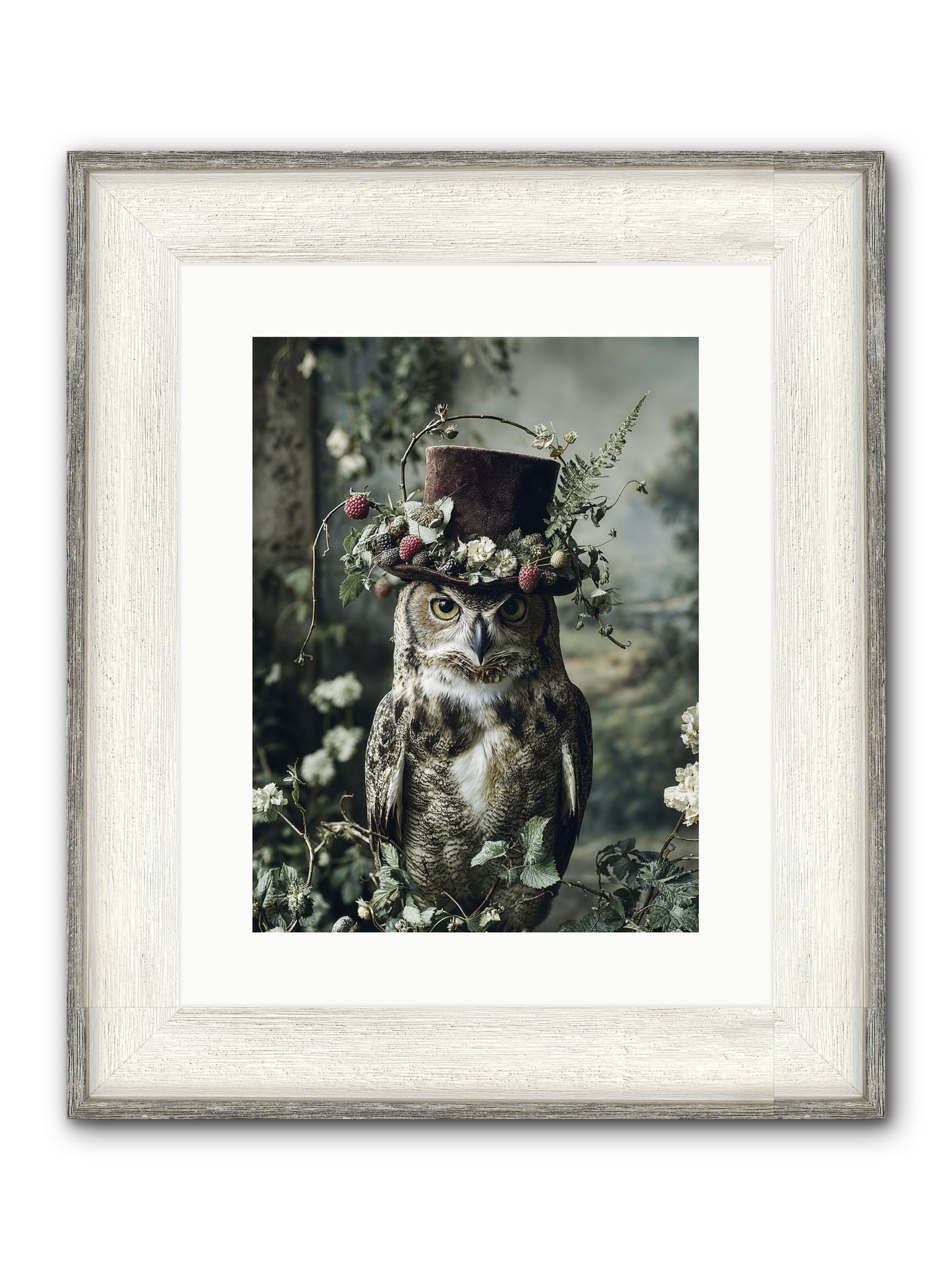 Regalis Framed Print - Driftwood White 12x16
