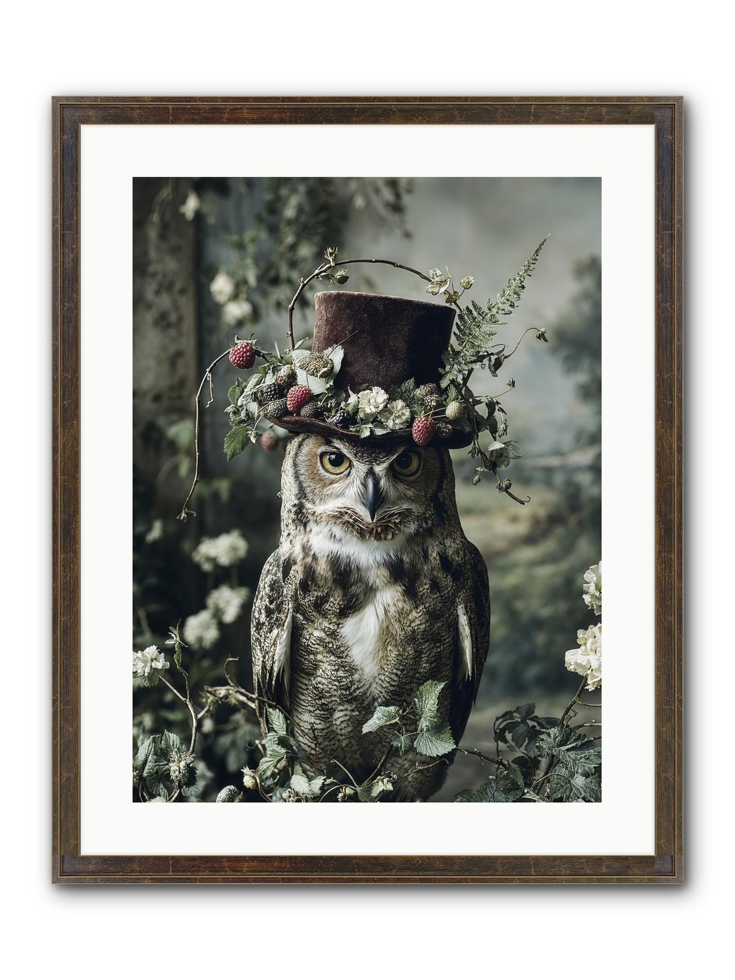 Regalis Framed Print - Slimwoods Black/Gold 18x24
