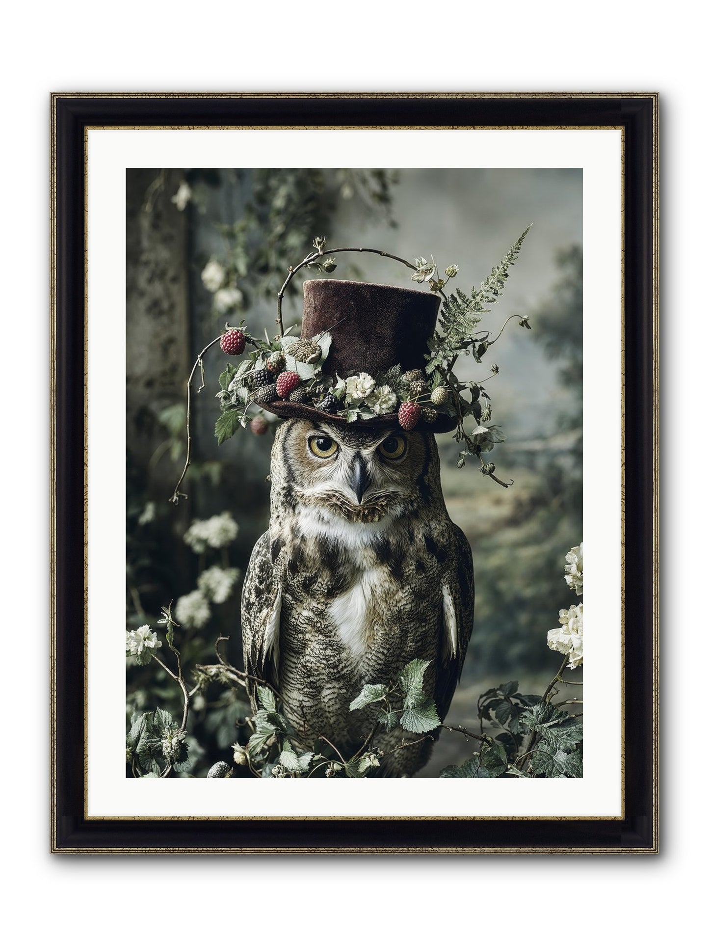 Regalis Framed Print - Black & Gold 24x32