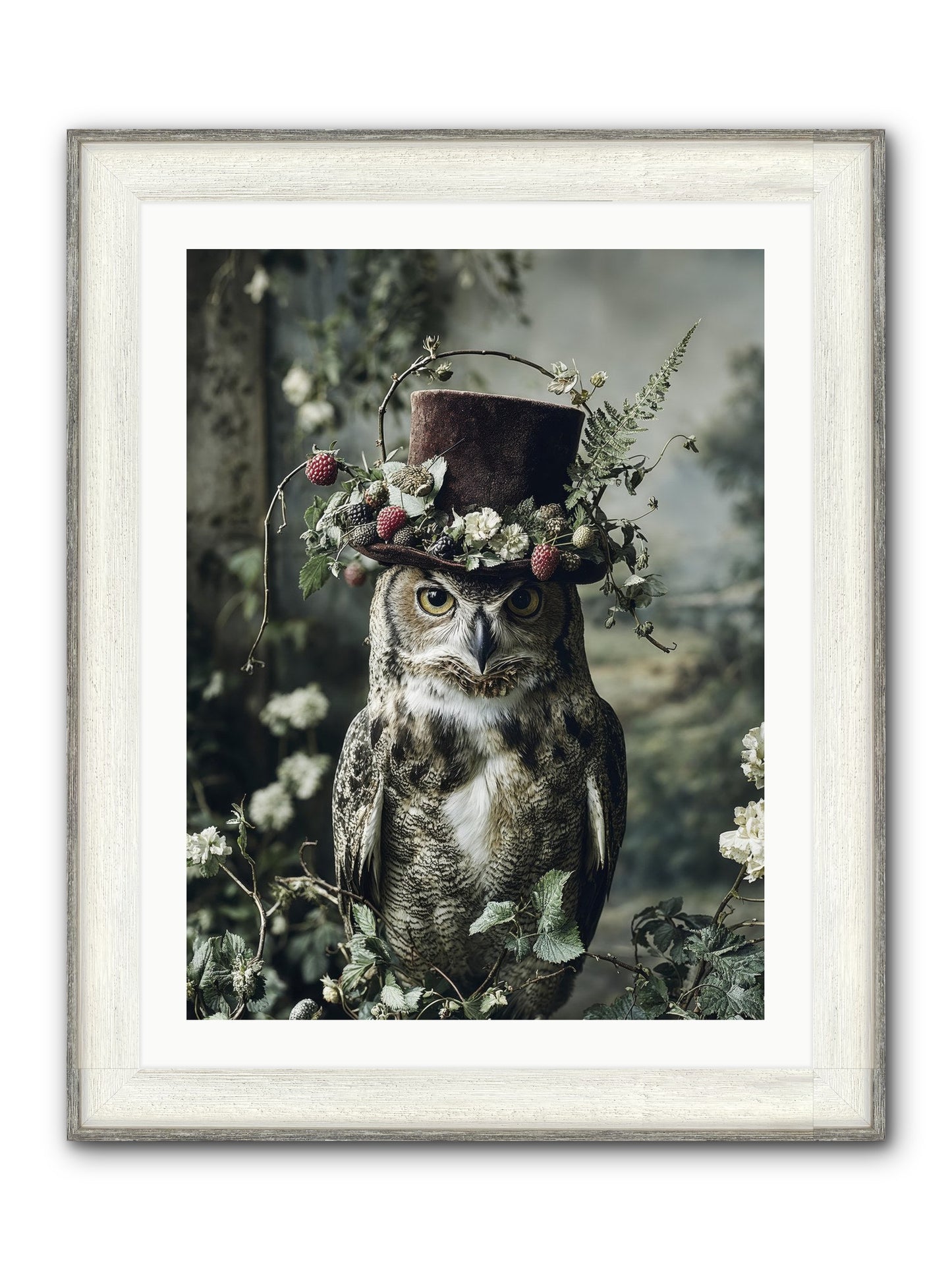 Regalis Framed Print - Driftwood White 24x32