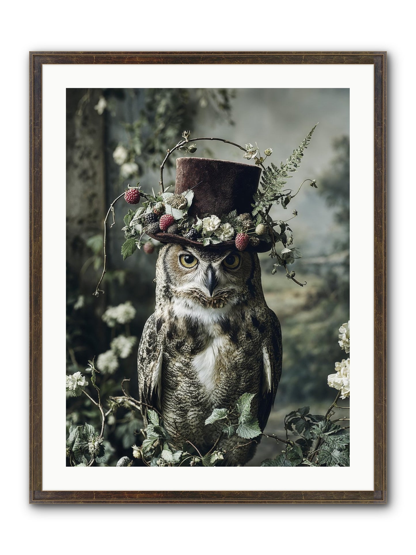 Regalis Framed Print - Slimwoods Black/Gold 24x32