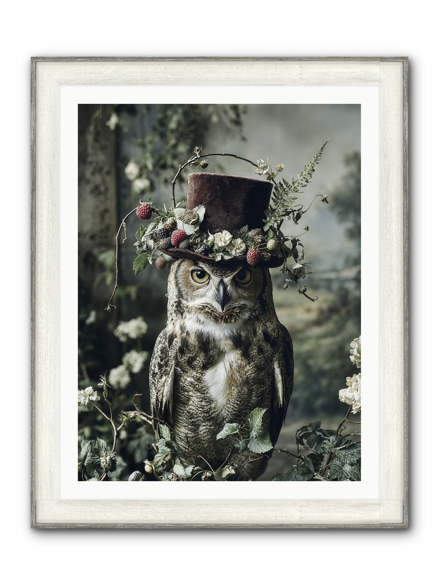 Regalis Framed Print - Driftwood White 30x40