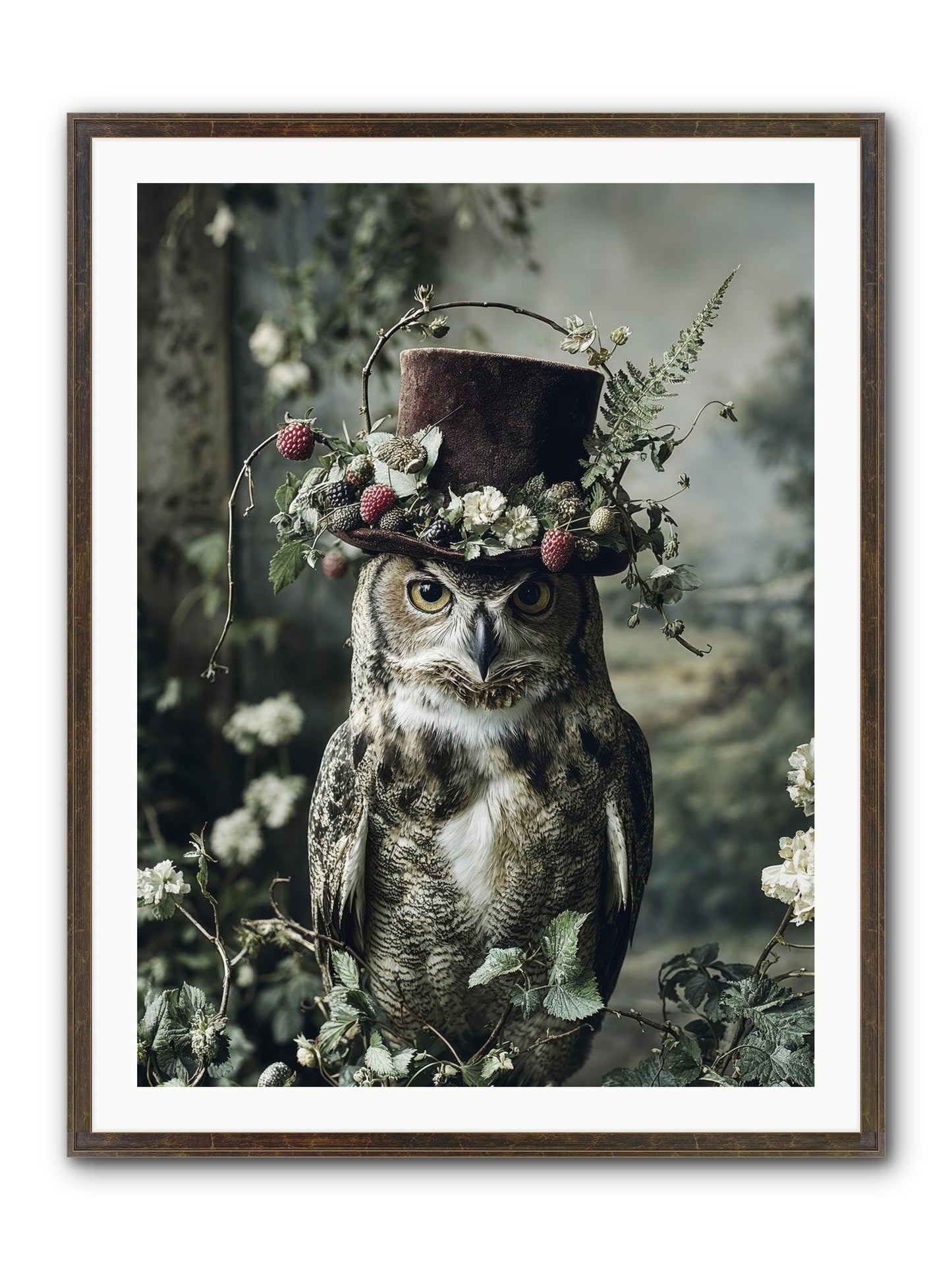 Regalis Framed Print - Slimwoods Black/Gold 30x40