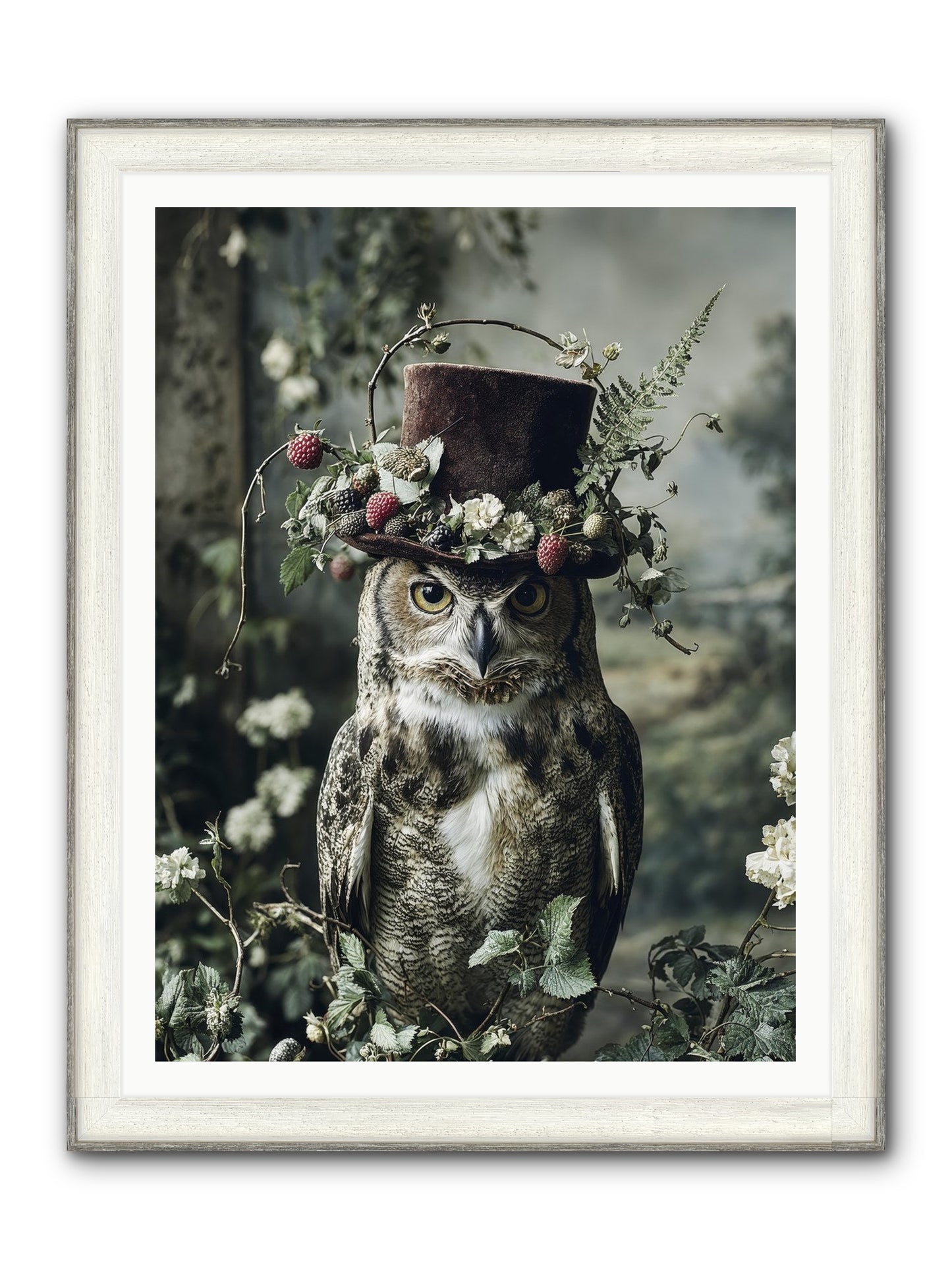 Regalis Framed Print - Driftwood White 36x48
