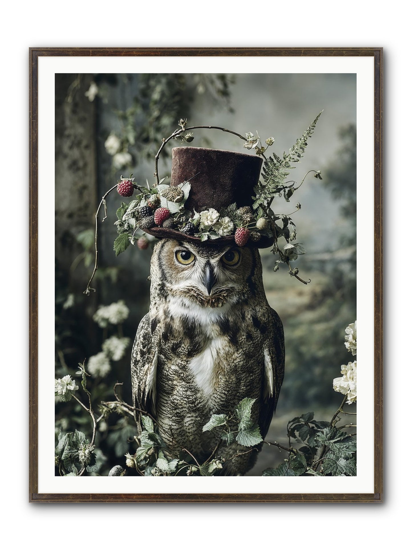 Regalis Framed Print - Slimwoods Black/Gold 36x48