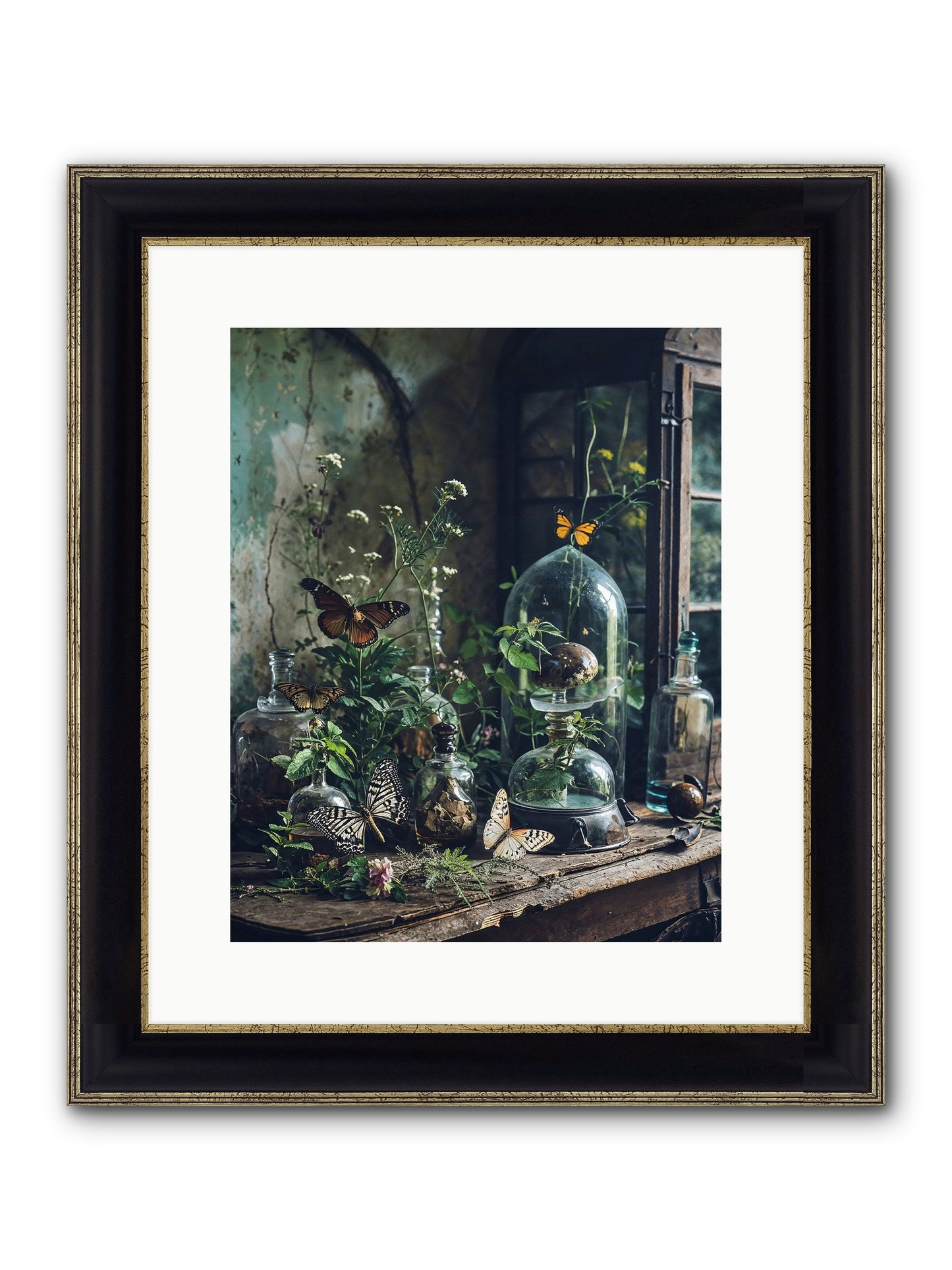 Relinquish Authority Framed Print - Black & Gold 12x15
