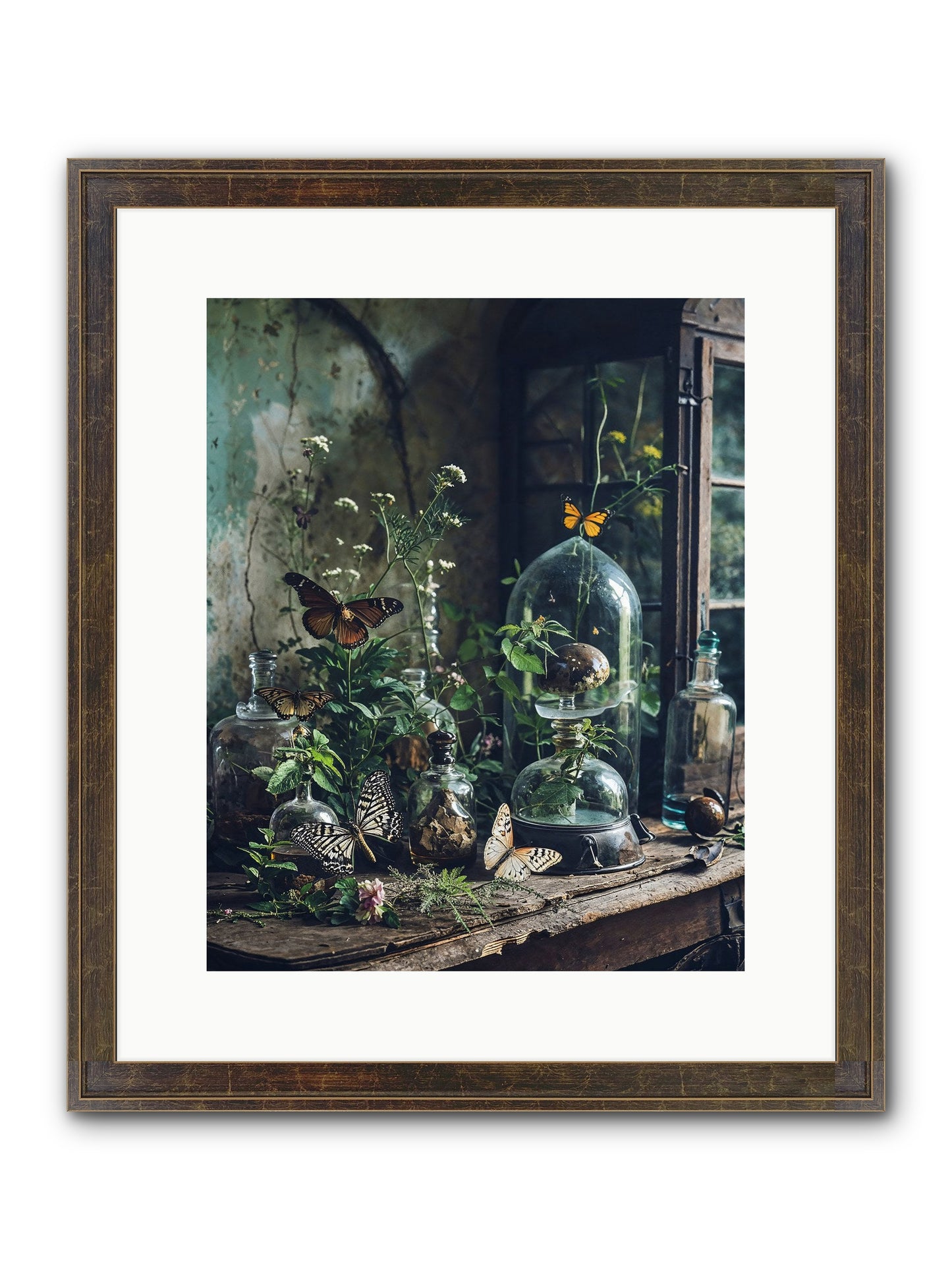 Relinquish Authority Framed Print - Slimwoods Black/Gold 12x15