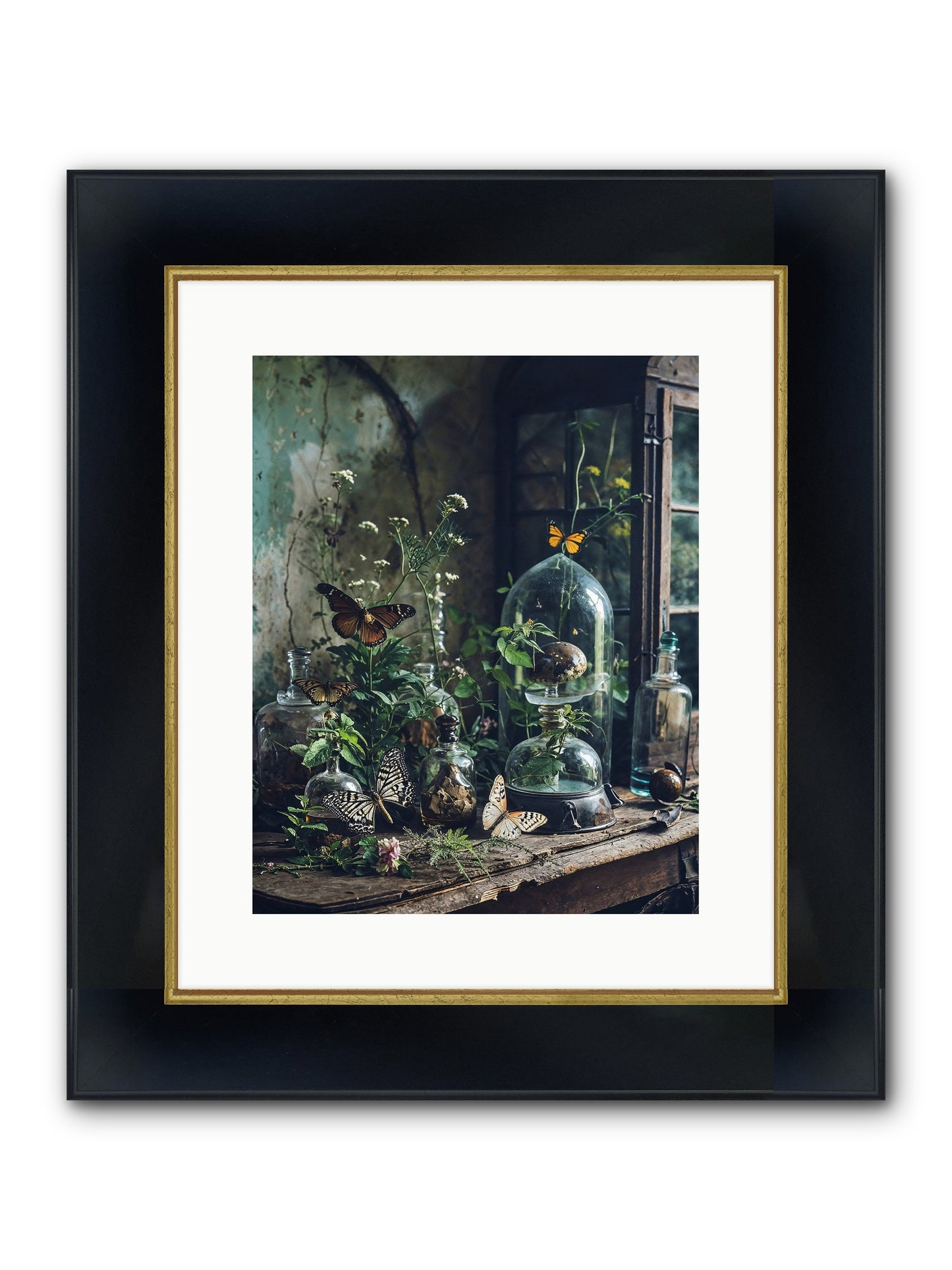 Relinquish Authority Framed Print - Wide Black w/Gold 12x15