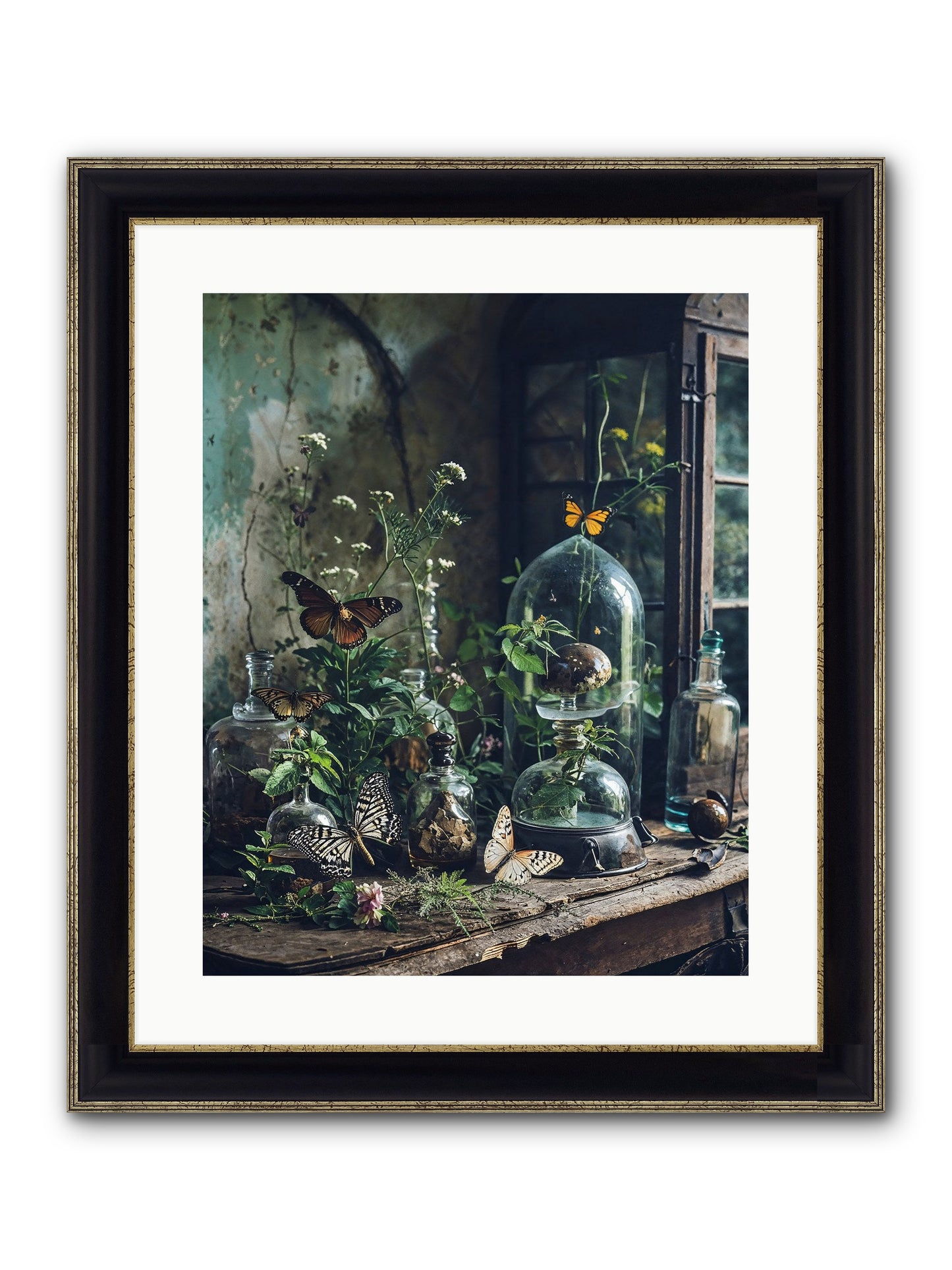 Relinquish Authority Framed Print - Black & Gold 16x20