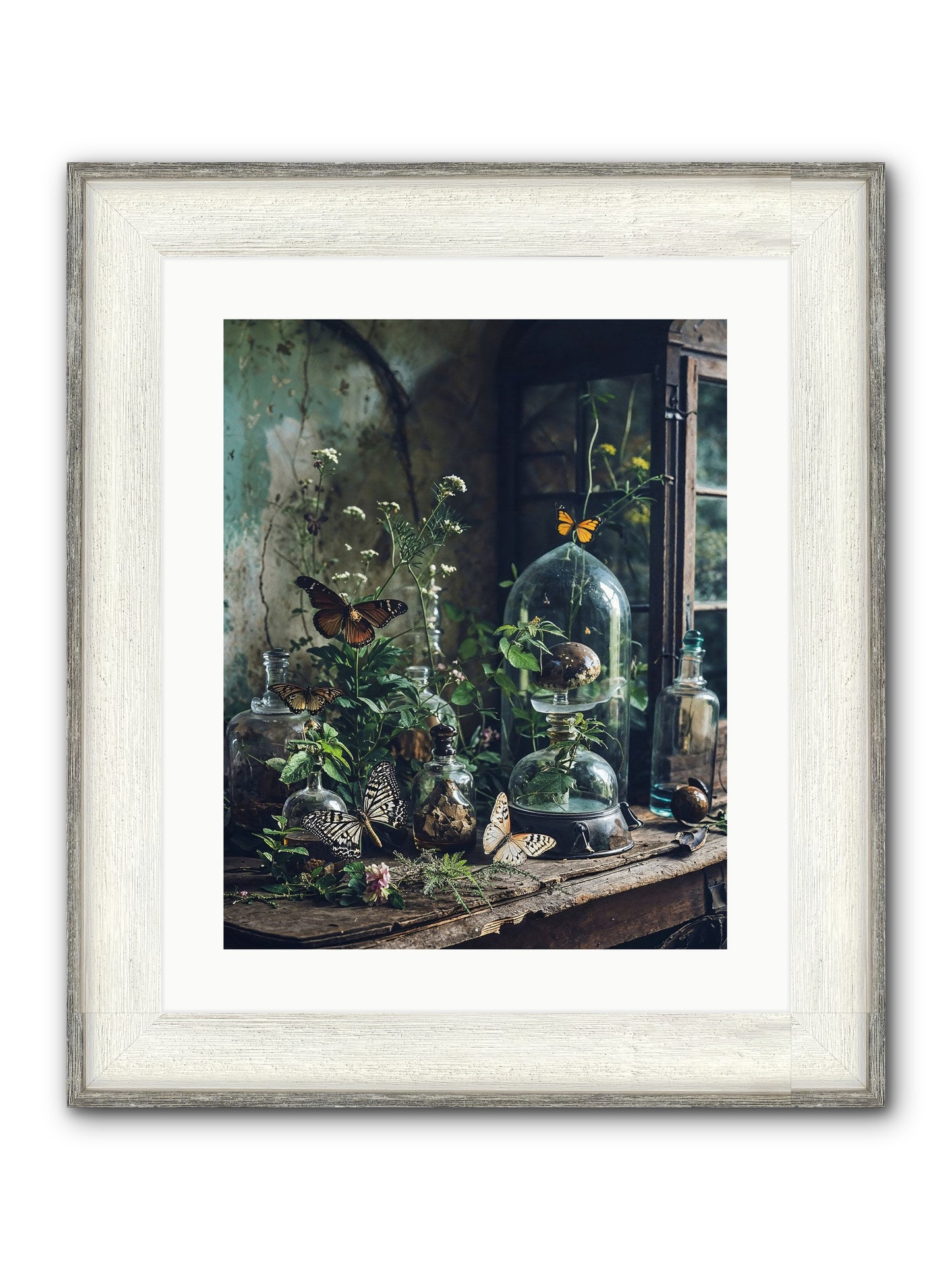 Relinquish Authority Framed Print - Driftwood White 16x20
