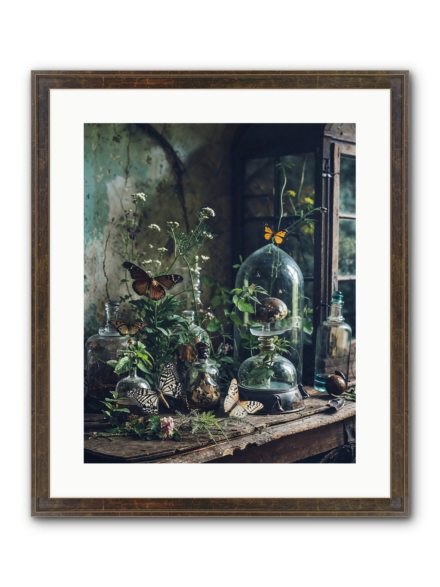 Relinquish Authority Framed Print - Slimwoods Black/Gold 16x20