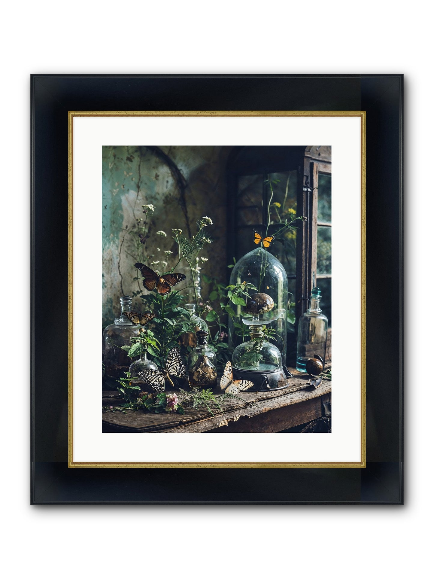 Relinquish Authority Framed Print - Wide Black w/Gold 16x20