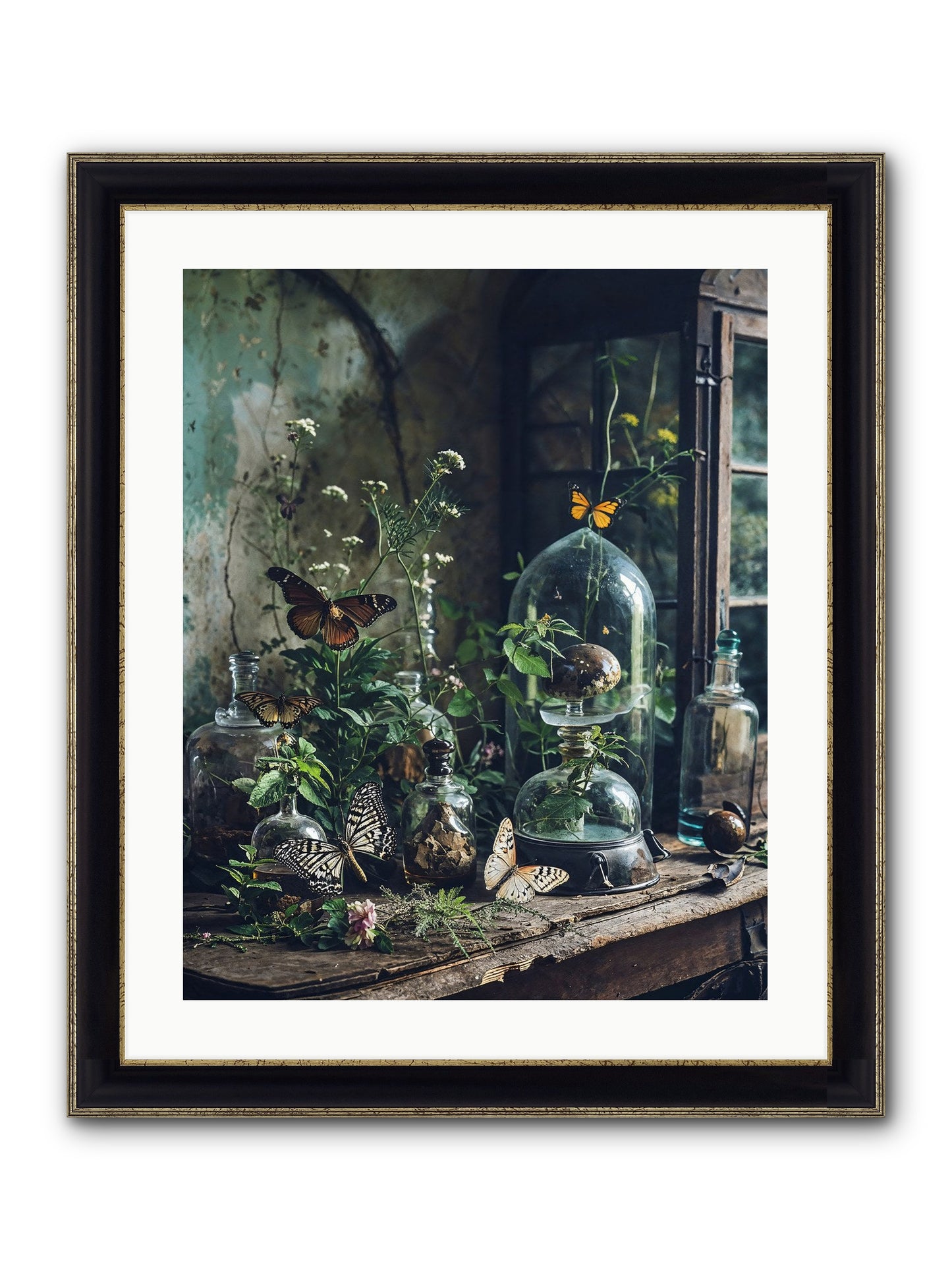 Relinquish Authority Framed Print - Black & Gold 20x25