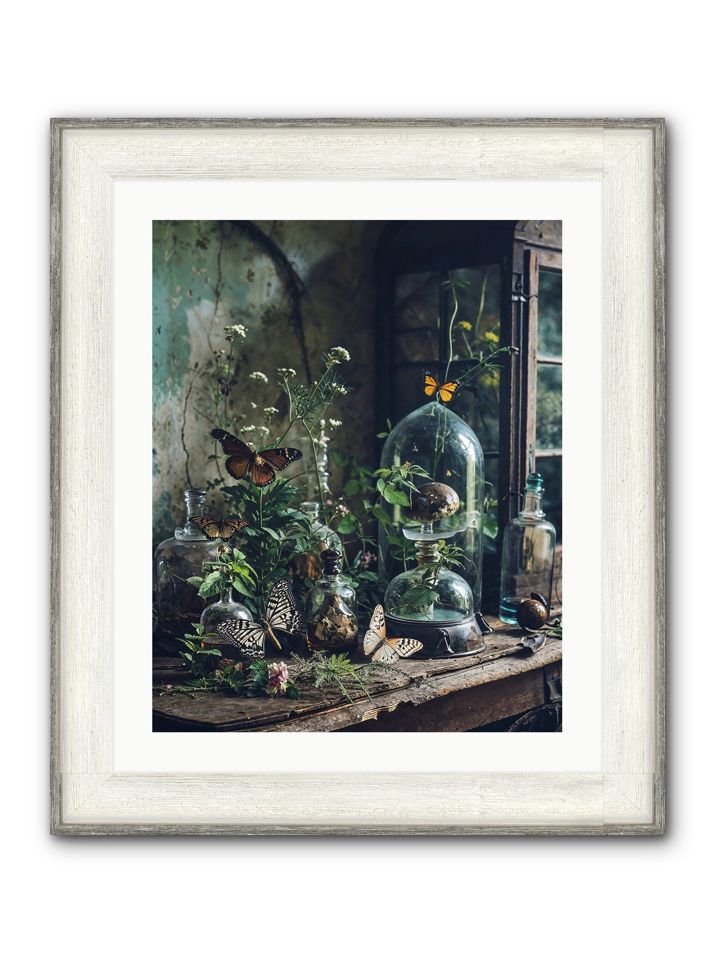 Relinquish Authority Framed Print - Driftwood White 20x25