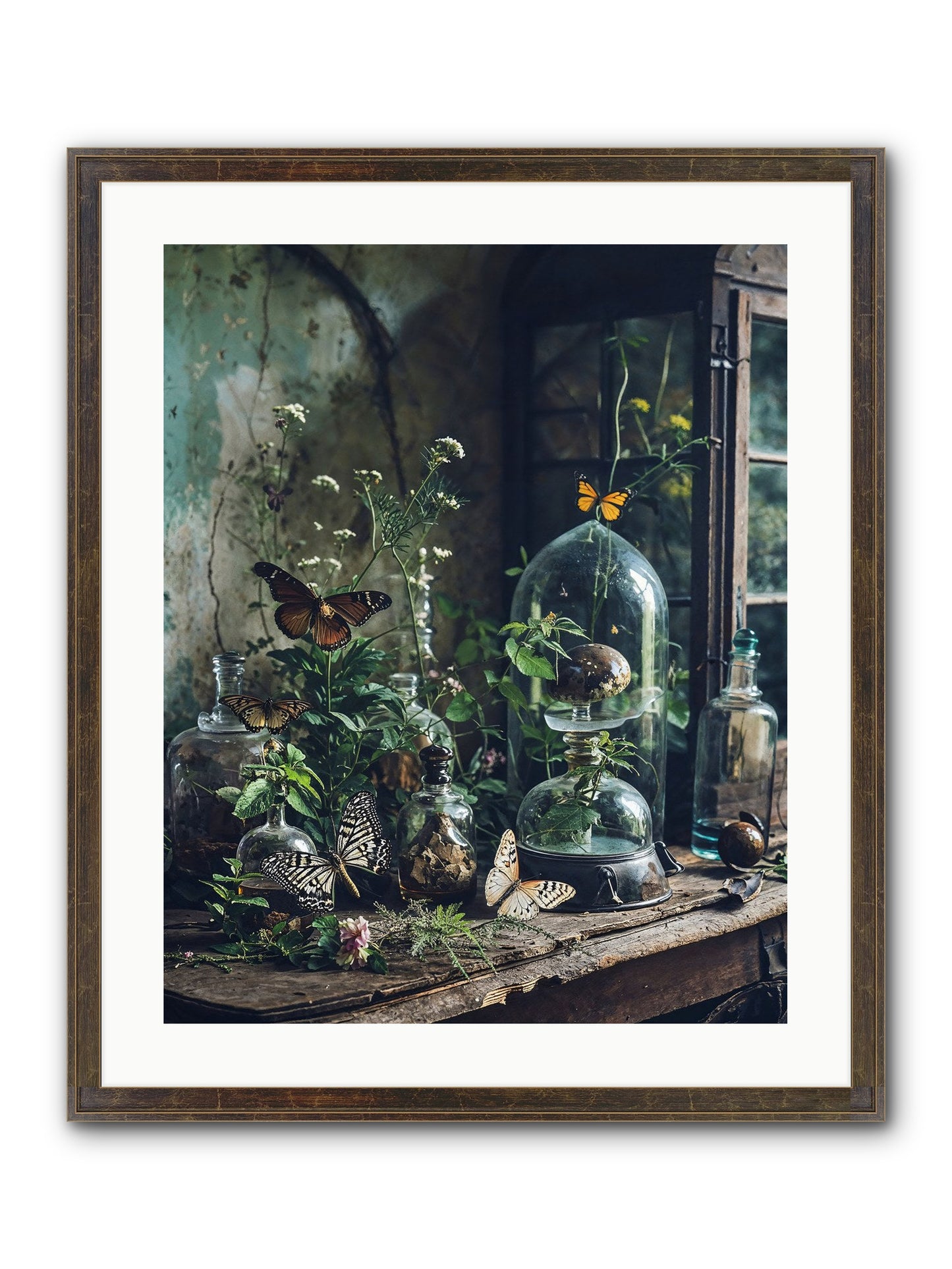 Relinquish Authority Framed Print - Slimwoods Black/Gold 20x25