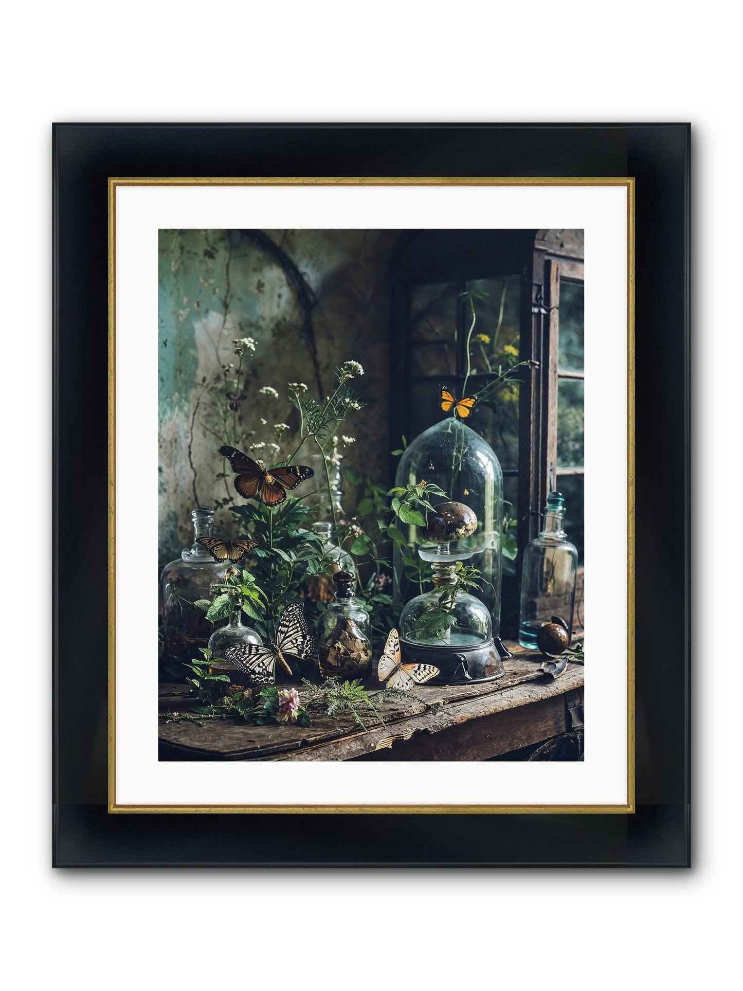 Relinquish Authority Framed Print - Wide Black w/Gold 20x25